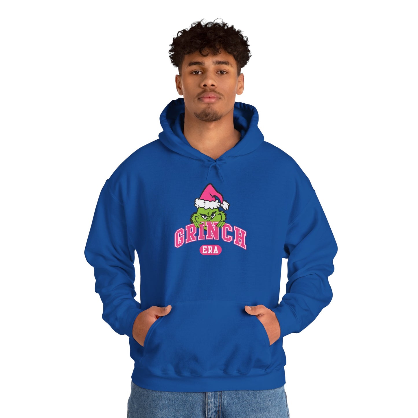 Grinch Era Christmas Hoodie – Cozy Pink Santa Grinch Graphic Hoodie (Unisex)