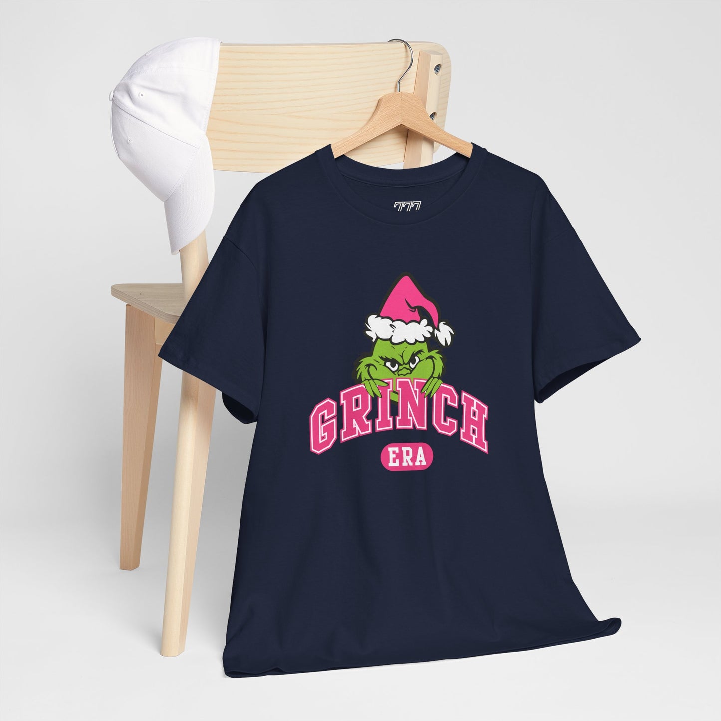 Grinch Era Christmas T-Shirt – Cute Pink Santa Grinch Graphic Tee (Unisex)