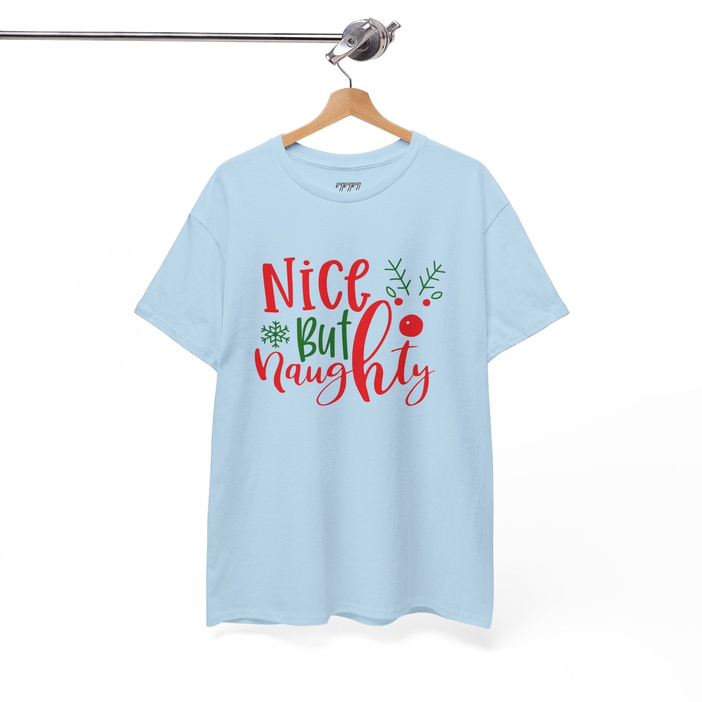 Nice But Naughty T-Shirt – Cute & Sassy Christmas Unisex Heavy Cotton Tee