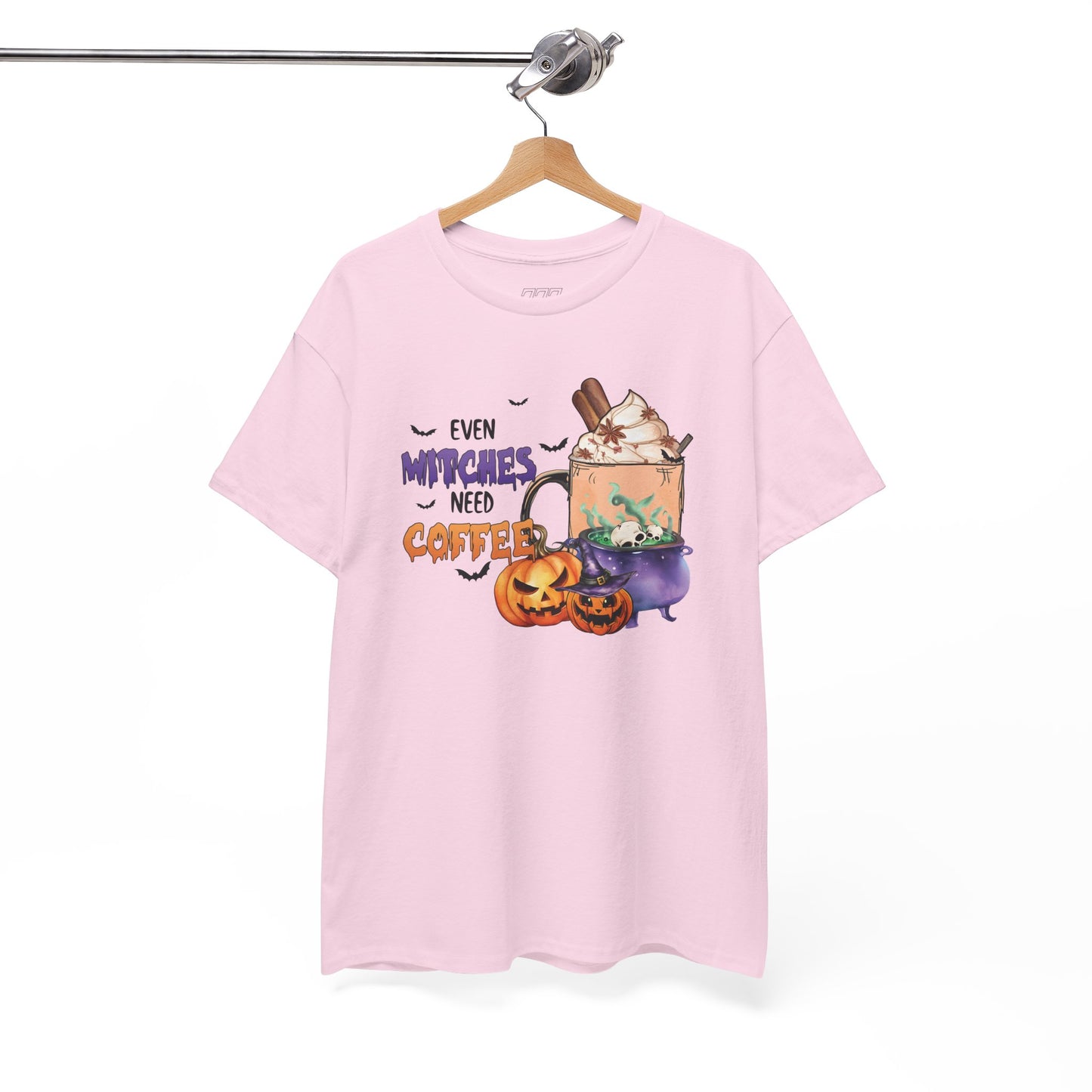 Even Witches Need Coffee Women's Heavy Cotton T-Shirt