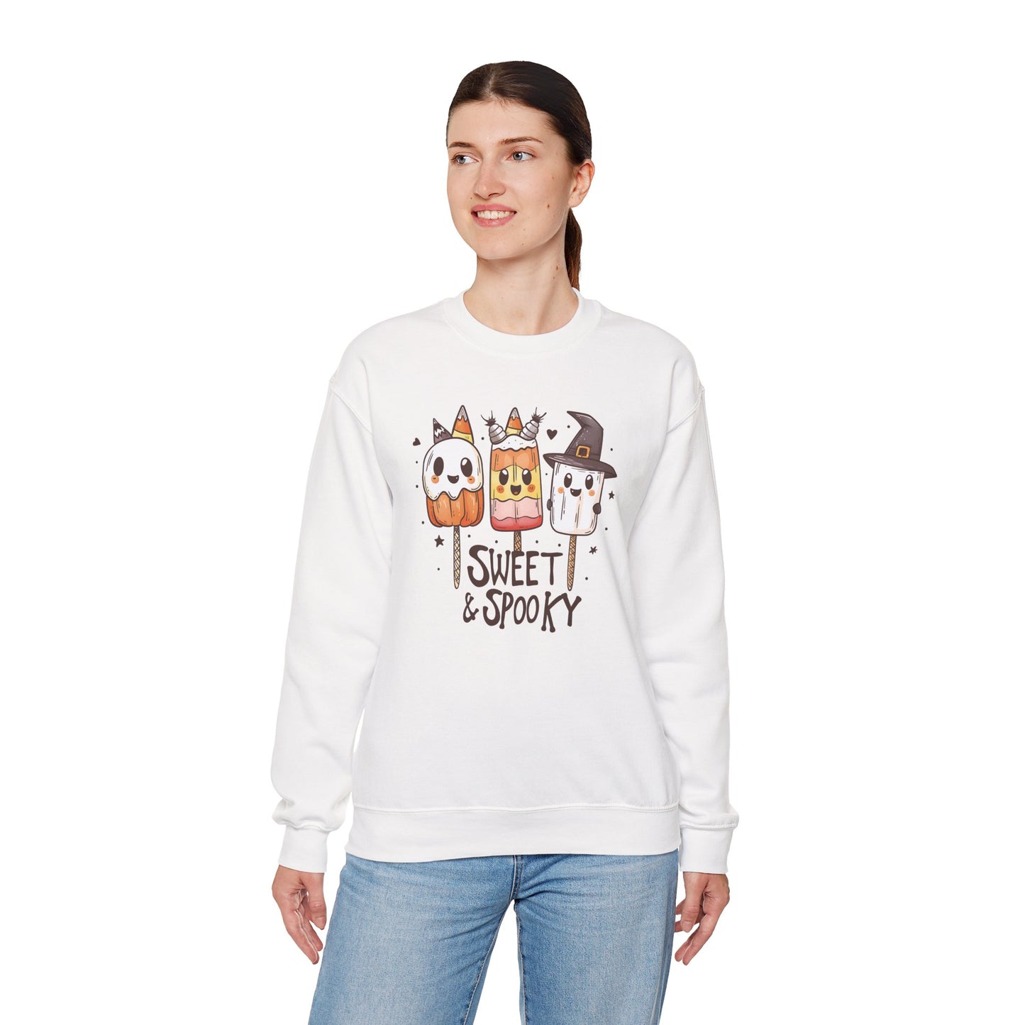 Sweet & Spooky Women’s Heavy Blend Crewneck Sweatshirt