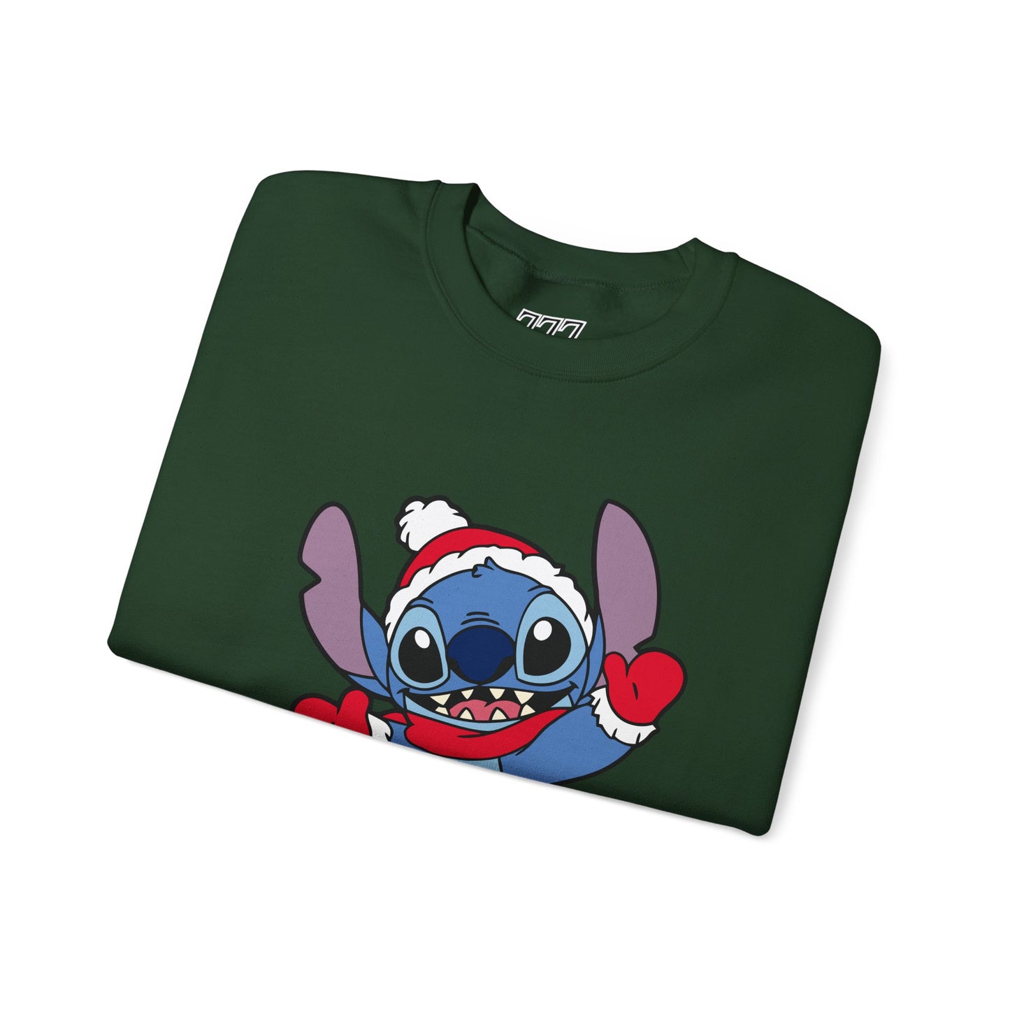 Festive Alien Christmas Crewneck – Cute Blue Alien Holiday Sweatshirt (Unisex)
