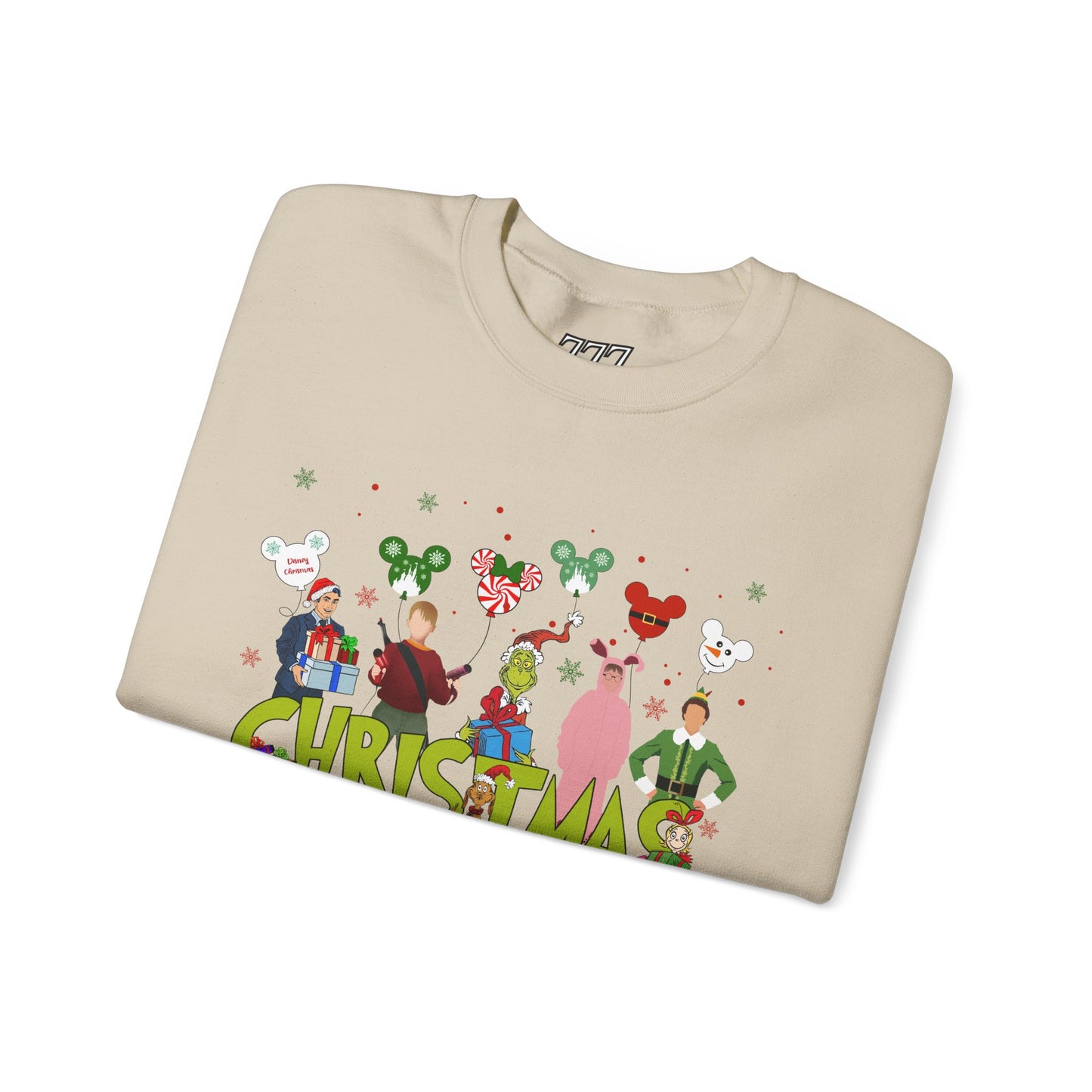 Christmas Character Squad Sweatshirt – Cute Festive Holiday Characters Unisex Heavy Blend Crewneck