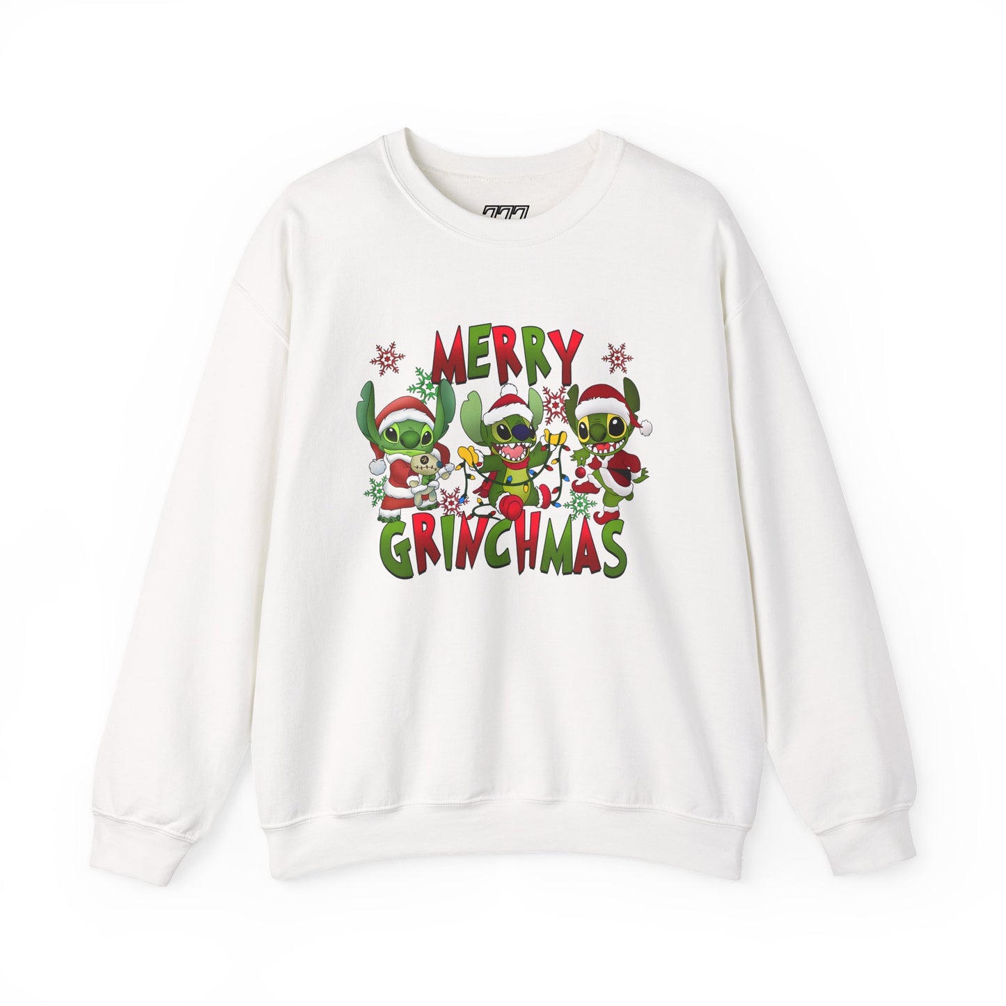 Merry Grinchmas Sweatshirt – Funny Christmas Unisex Heavy Blend Holiday Crewneck