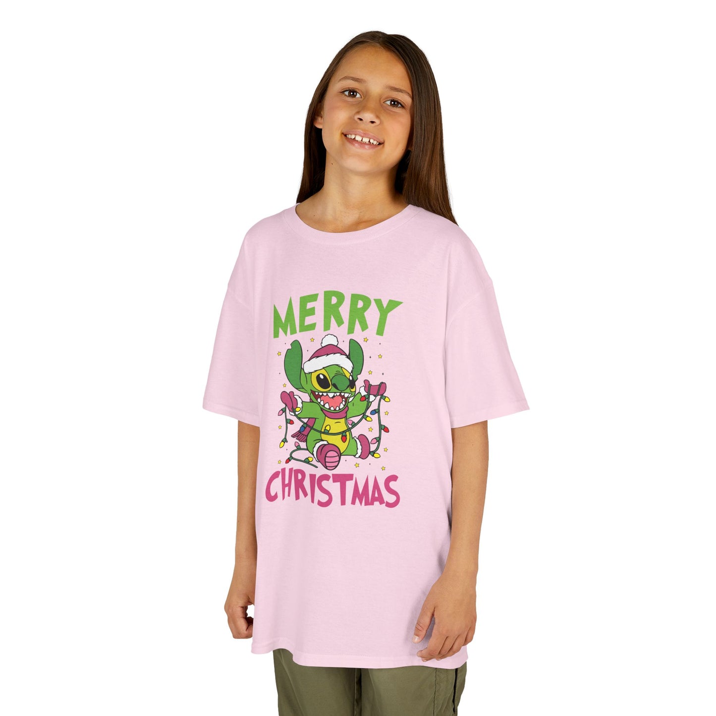Stinch Merry Christmas Kids T-Shirt – Funny Holiday Alien Heavy Cotton Tee