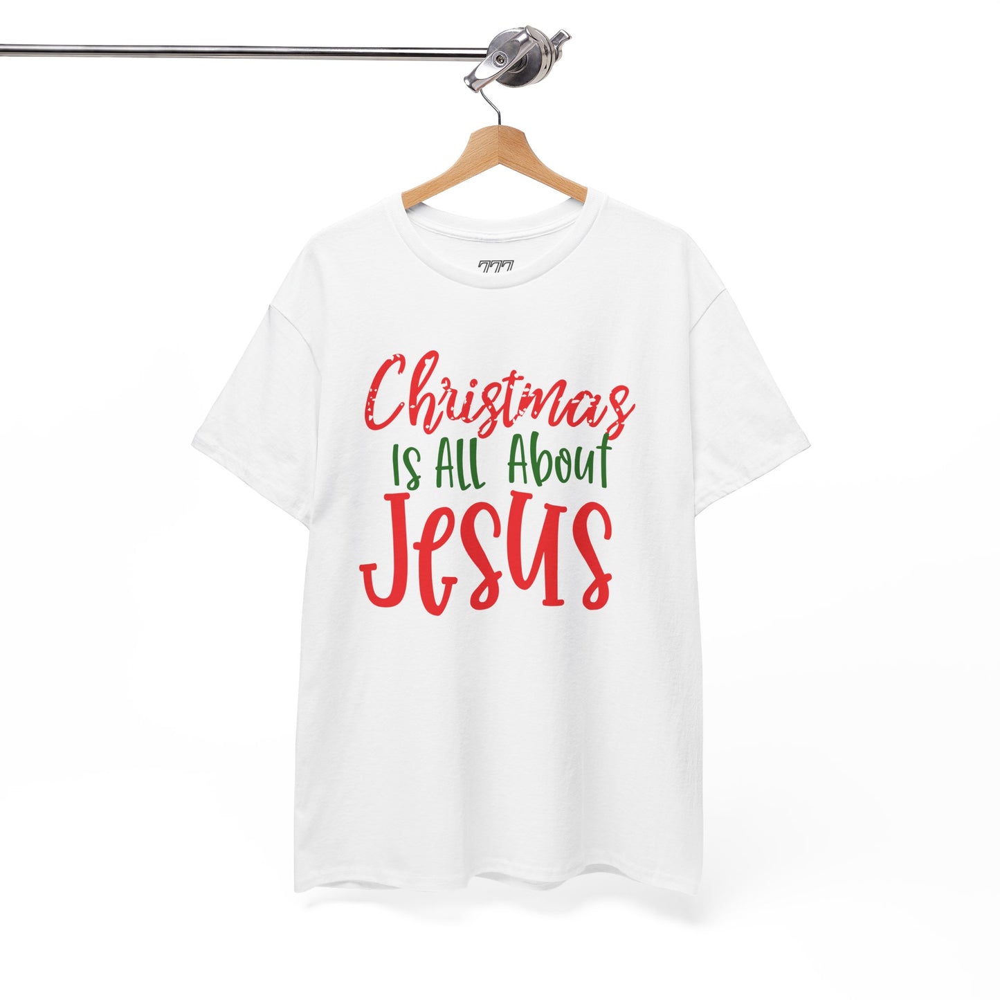 Christmas Is All About Jesus T-Shirt – Christian Holiday Unisex Heavy Cotton Tee