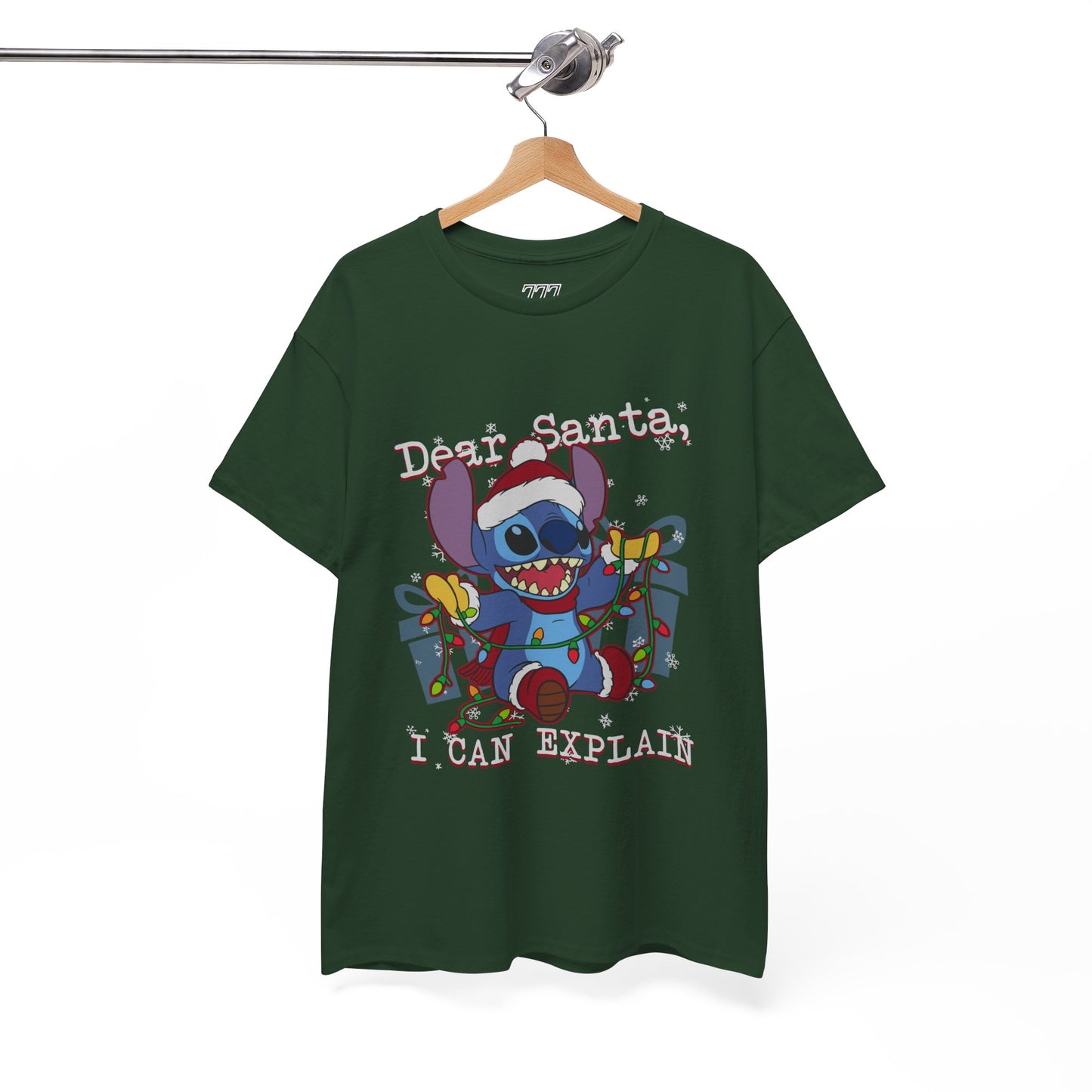 Dear Santa I Can Explain T-Shirt – Funny Christmas Alien Unisex Heavy Cotton Tee