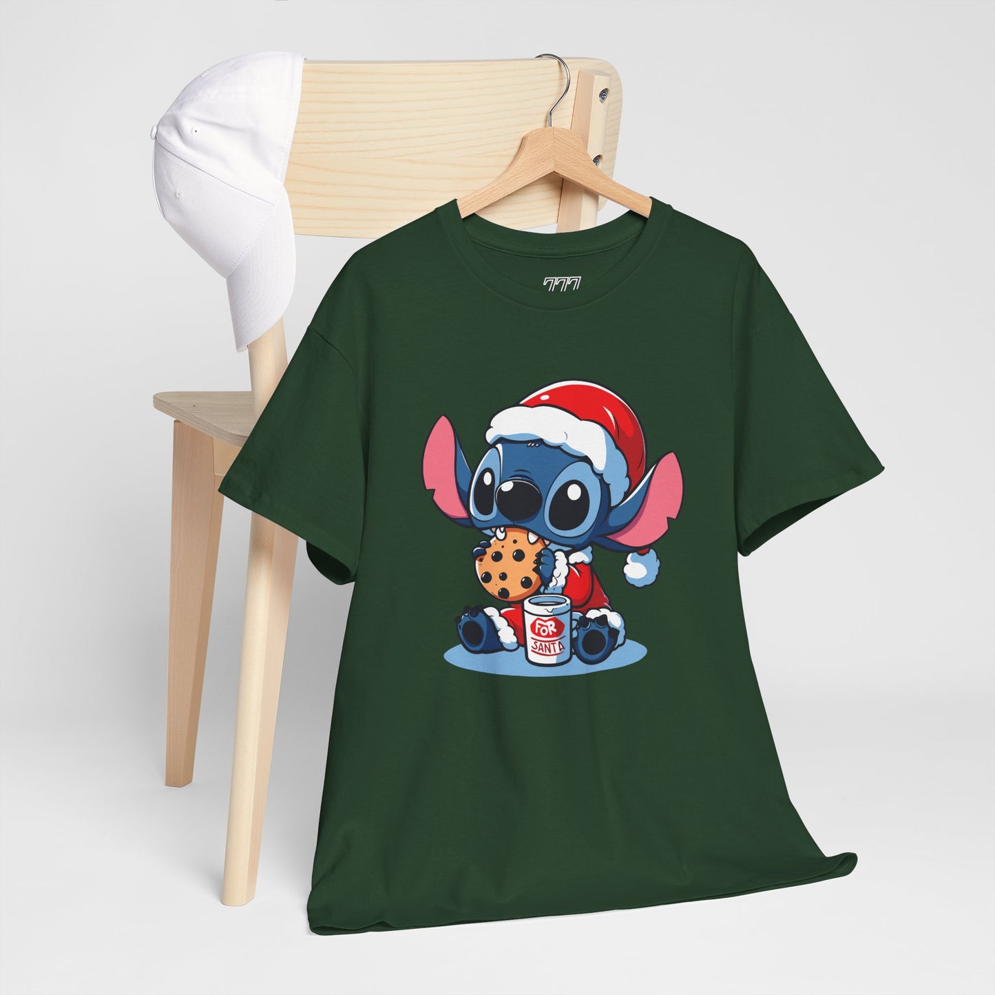 Saint Stitch Christmas T-Shirt – Cute Holiday Alien Unisex Heavy Cotton Tee