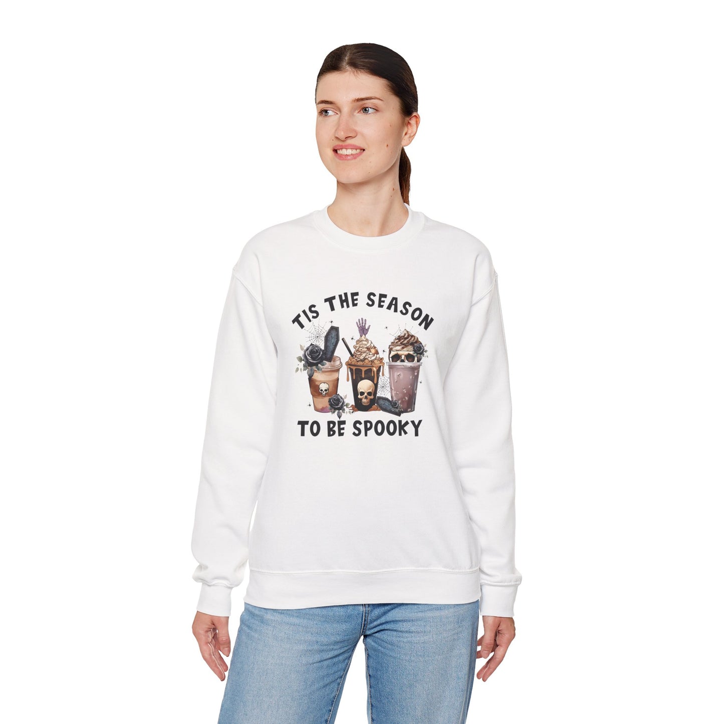 Tis The Season To Be Spooky Unisex Heavy Blend Crewneck Sweatshirt