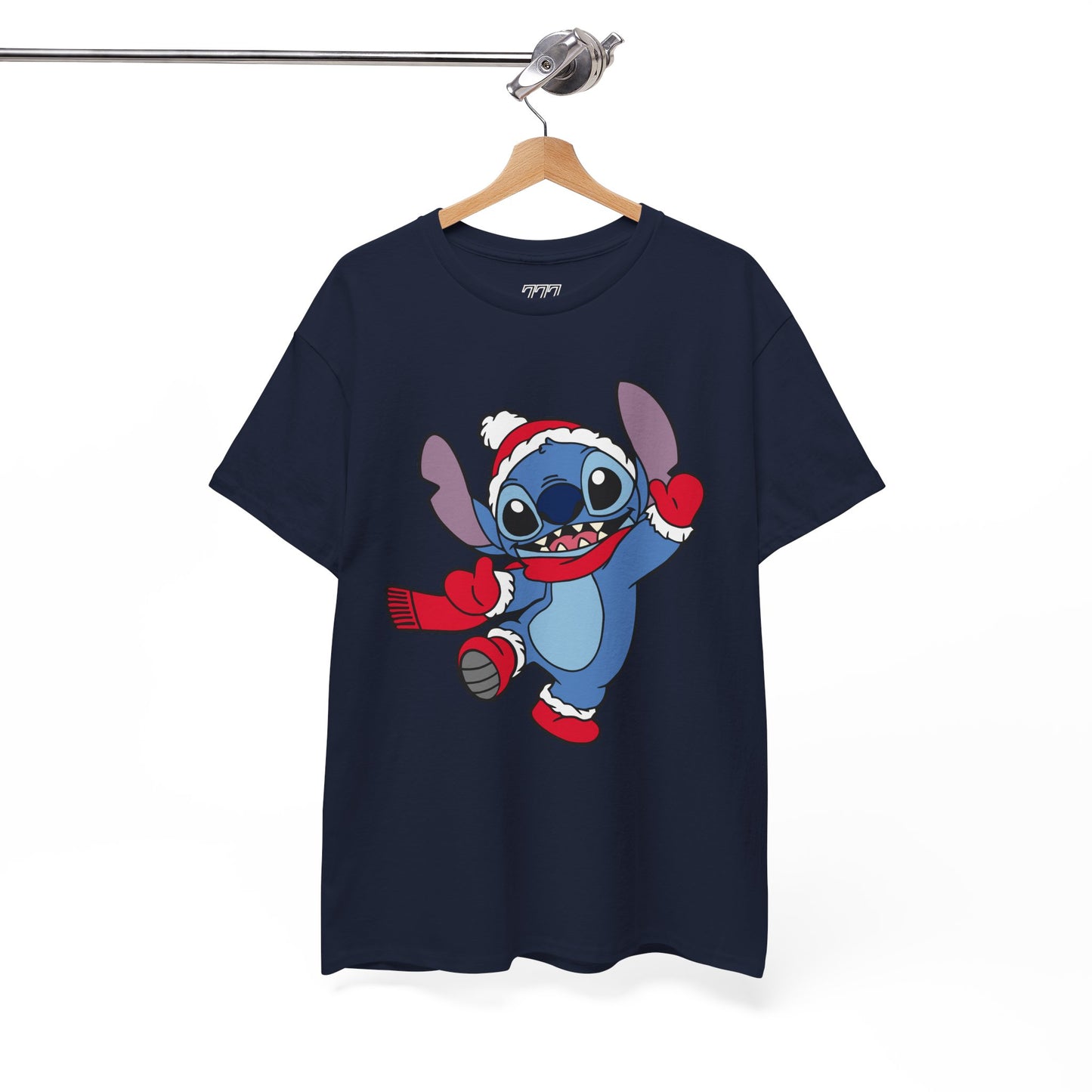 Festive Alien Christmas T-Shirt – Cute Blue Alien Holiday Graphic Tee (Unisex)