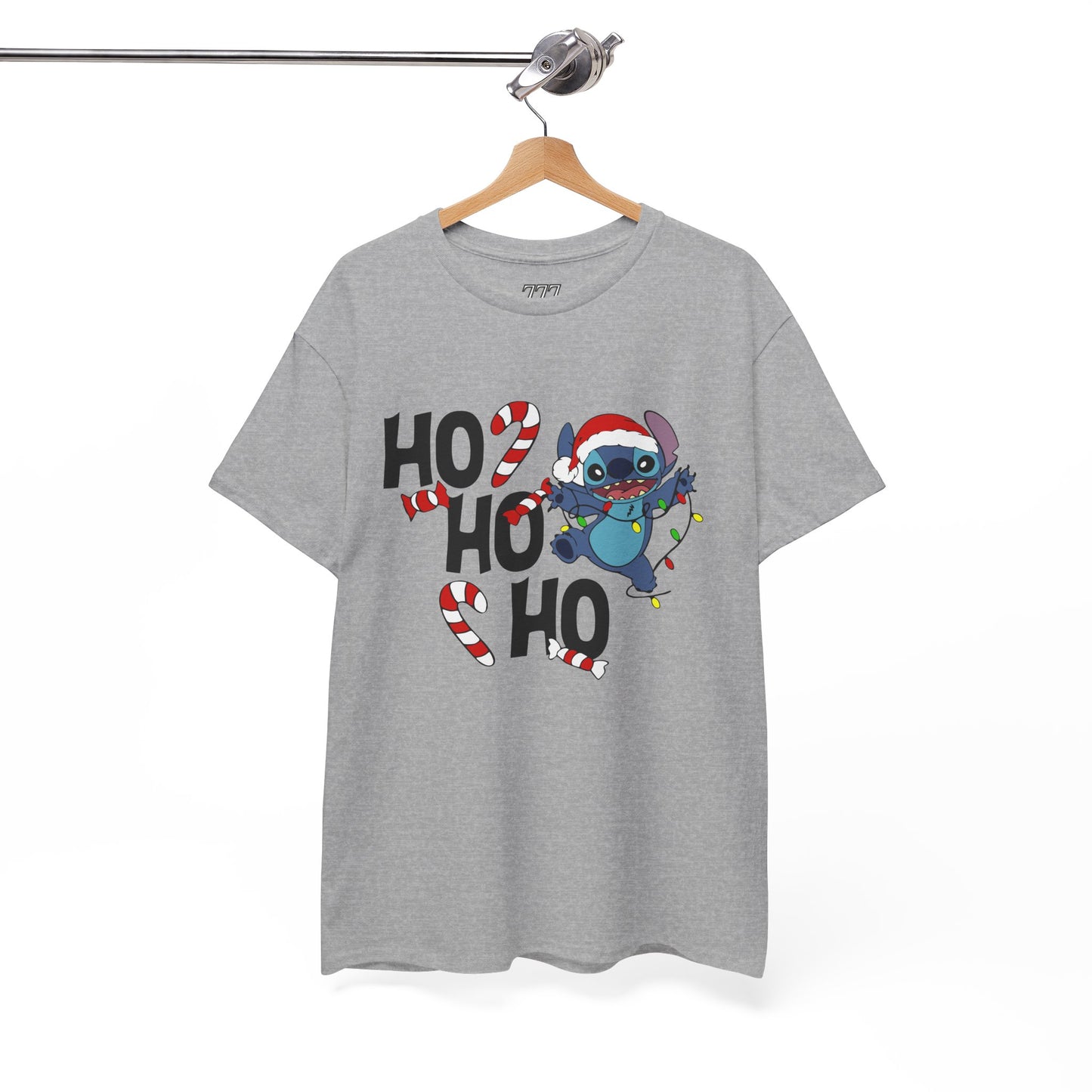 Ho Ho Ho Christmas Alien T-Shirt – Festive Unisex Heavy Cotton Holiday Tee