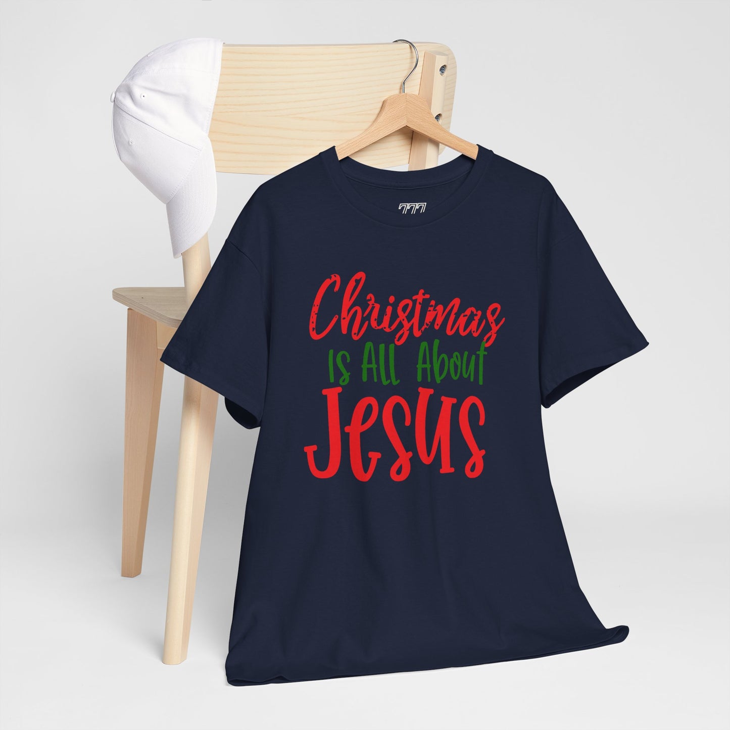 Christmas Is All About Jesus T-Shirt – Christian Holiday Unisex Heavy Cotton Tee