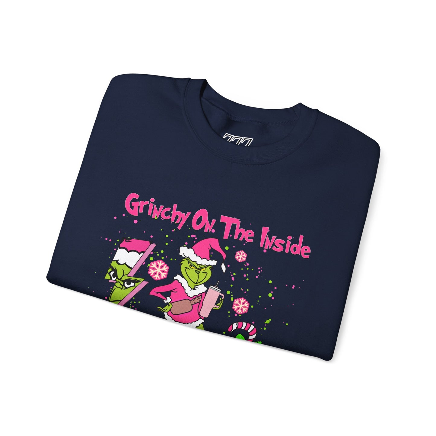 Grinchy On The Inside, Bougie On The Outside Unisex Heavy Blend Crewneck Sweatshirt