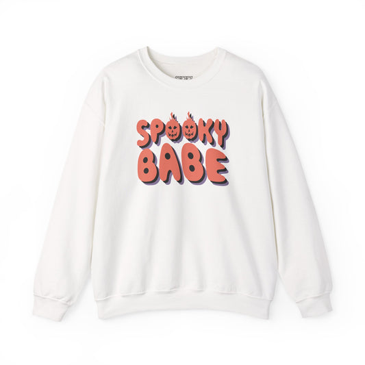Spooky Babe Women’s Heavy Blend Crewneck Sweatshirt