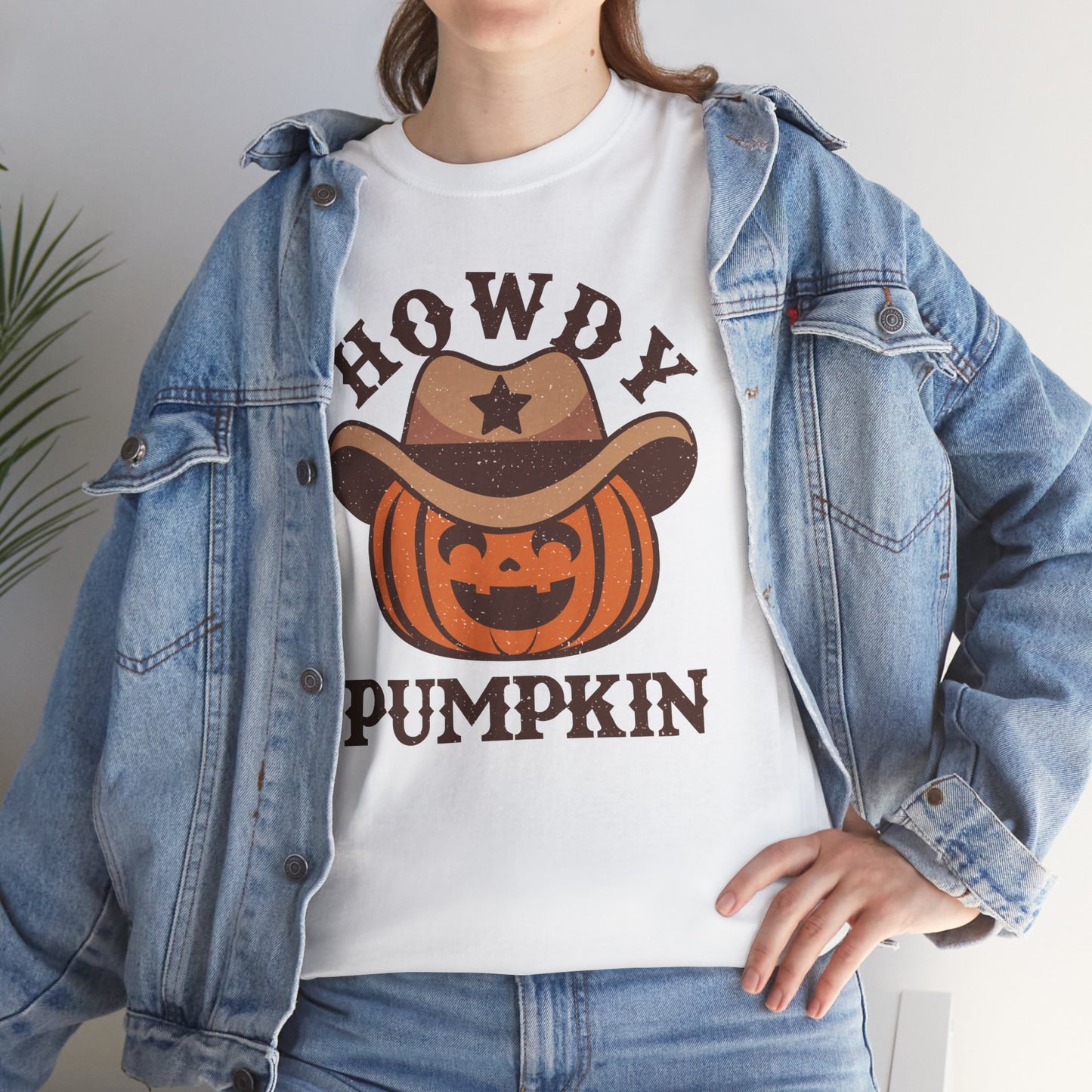 Howdy Pumpkin Unisex Heavy Cotton T-Shirt