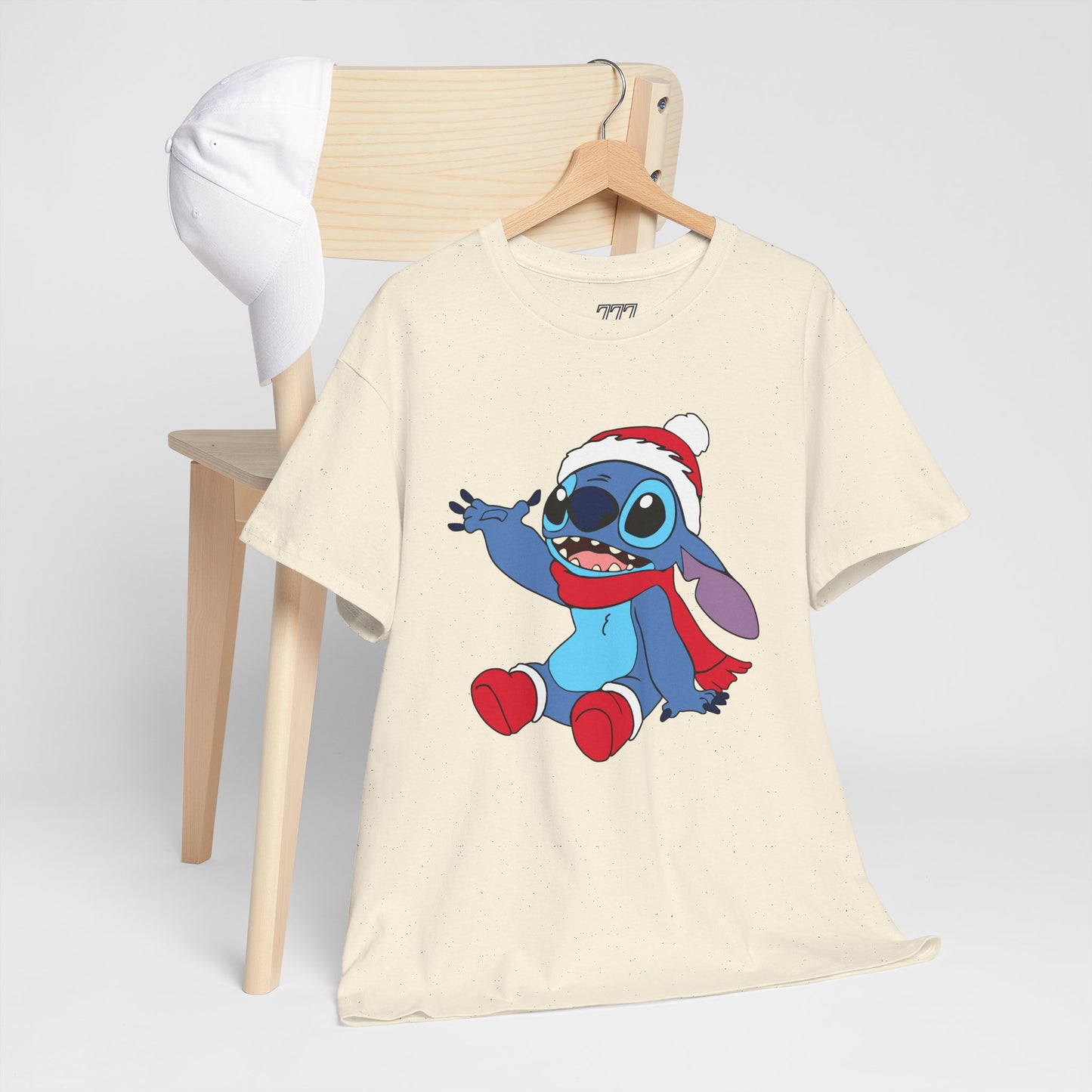 Jolly Alien Christmas T-Shirt – Cute Blue Alien Holiday Graphic Tee (Unisex)