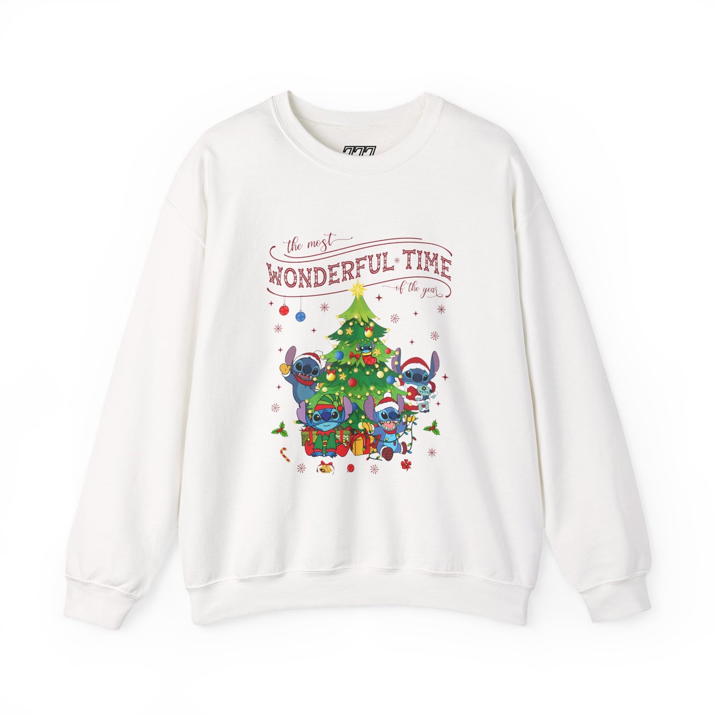 The Most Wonderful Time of the Year Christmas Sweatshirt – Cute Holiday Characters Festive Unisex Heavy Blend Crewneck
