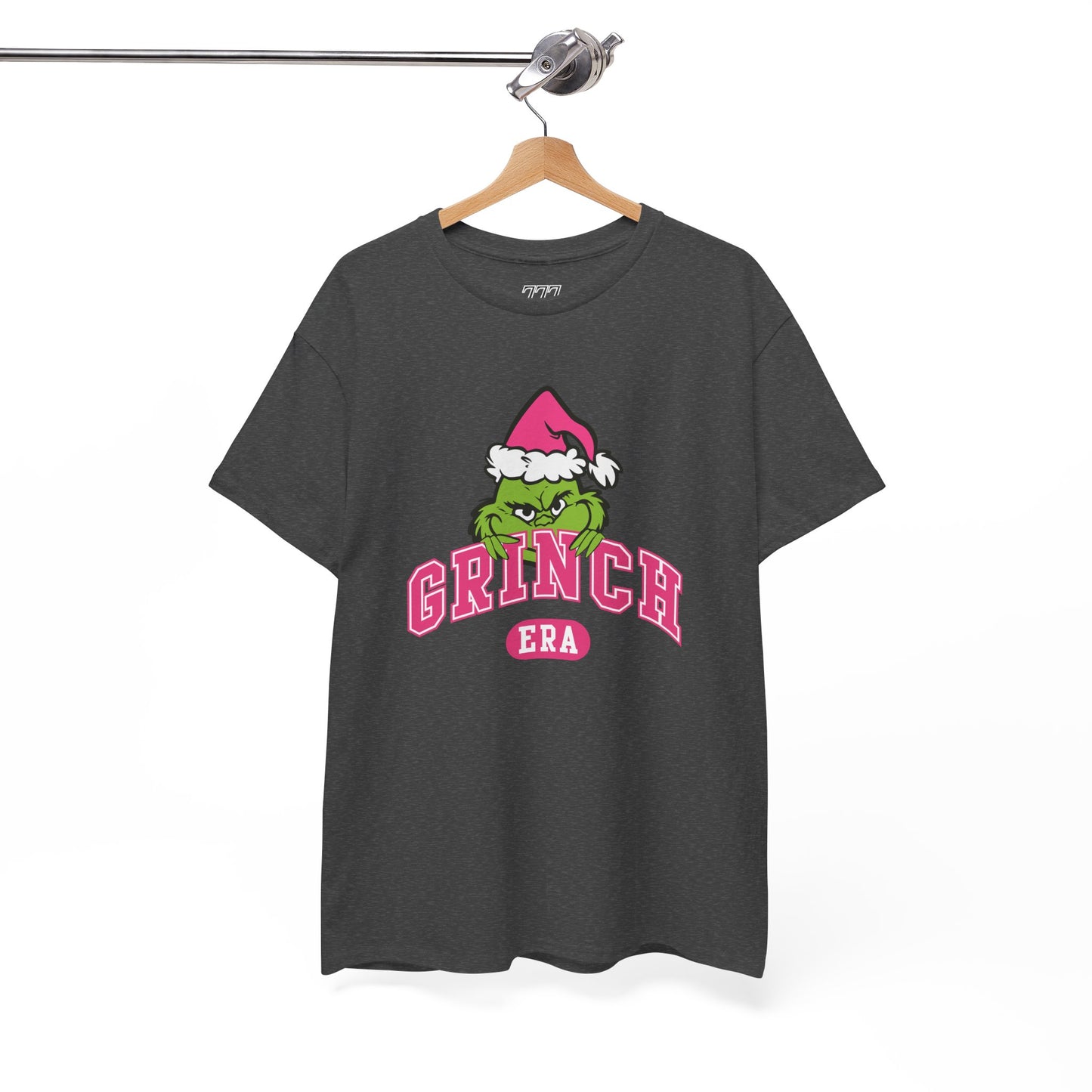 Grinch Era Christmas T-Shirt – Cute Pink Santa Grinch Graphic Tee (Unisex)
