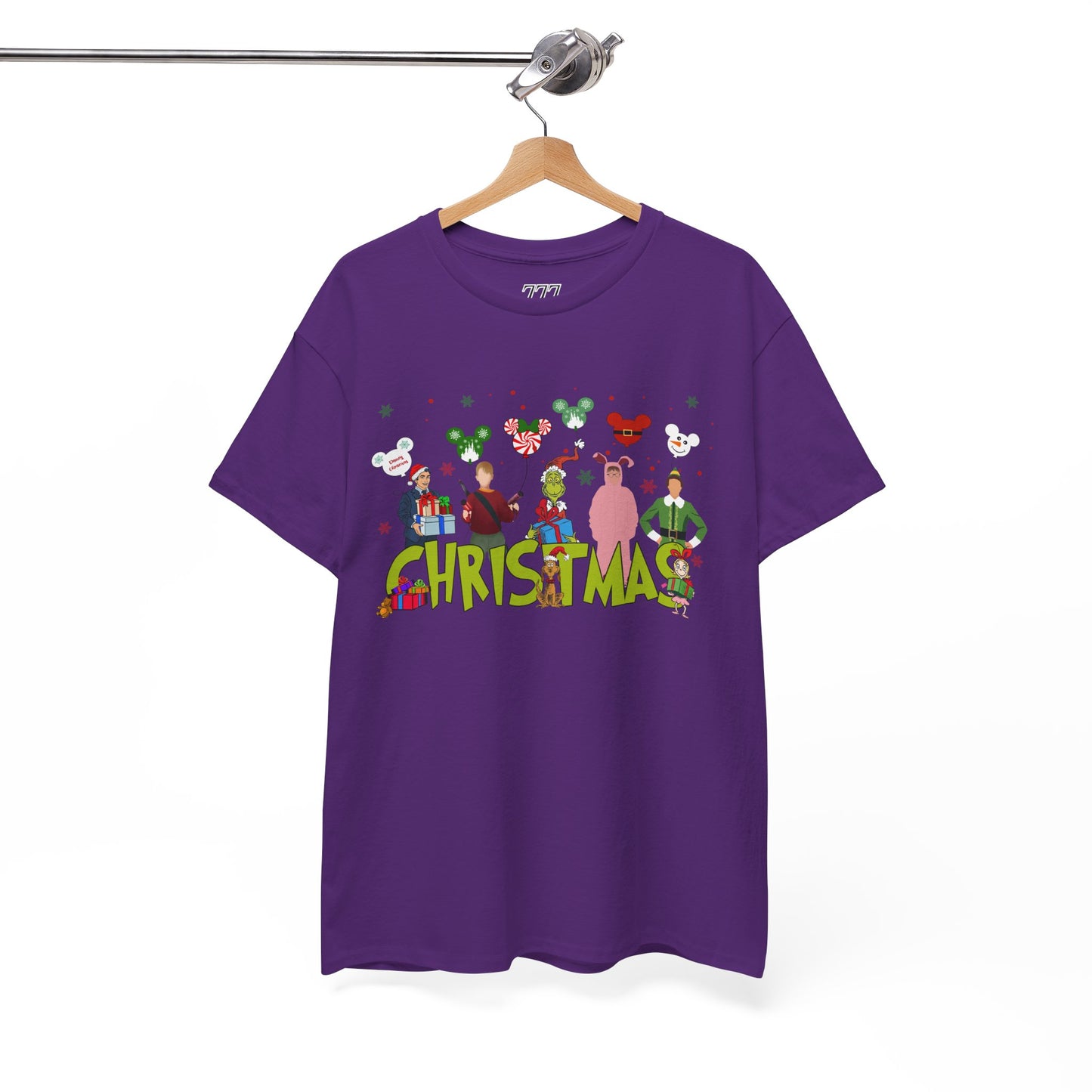Christmas Character Squad Tee – Cute Festive Holiday Characters Unisex Heavy Cotton T-Shirt
