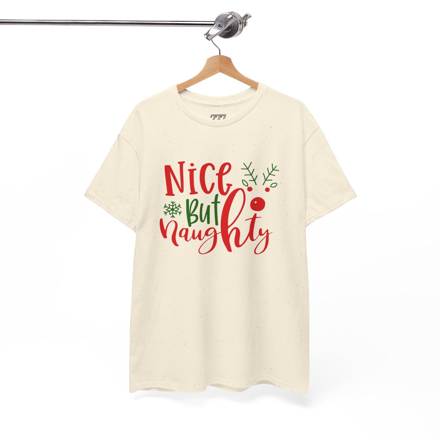 Nice But Naughty T-Shirt – Cute & Sassy Christmas Unisex Heavy Cotton Tee