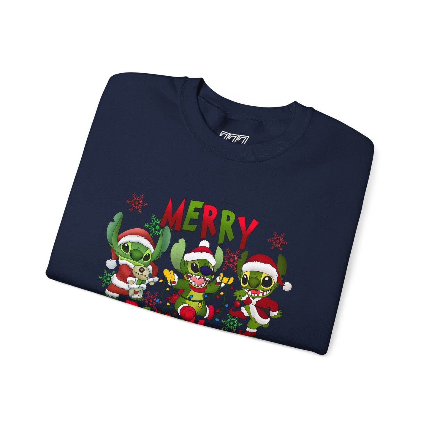 Merry Grinchmas Sweatshirt – Funny Christmas Unisex Heavy Blend Holiday Crewneck