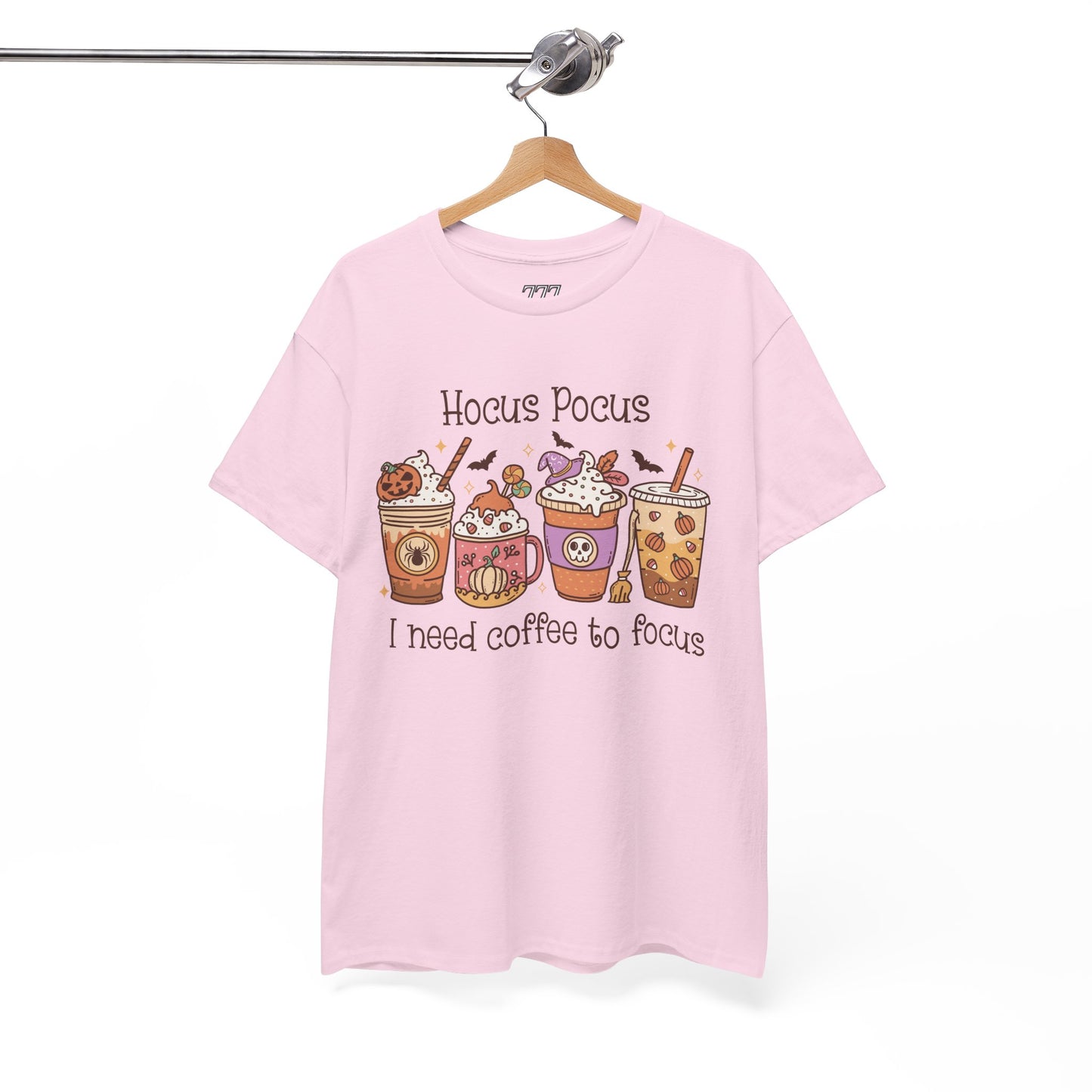 Hocus Pocus I Need Coffee To Focus Unisex Heavy Cotton T-Shirt