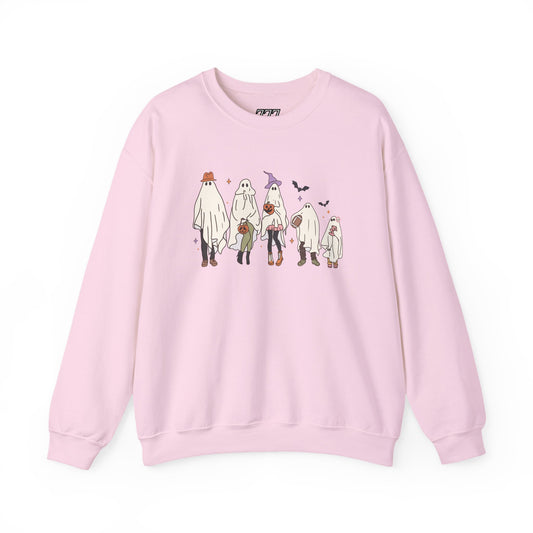 Ghost Family Unisex Heavy Blend Crewneck Sweatshirt