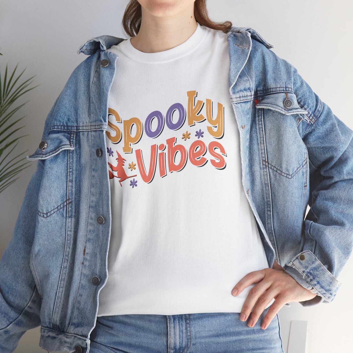 Spooky Vibes Unisex Heavy Cotton T-Shirt