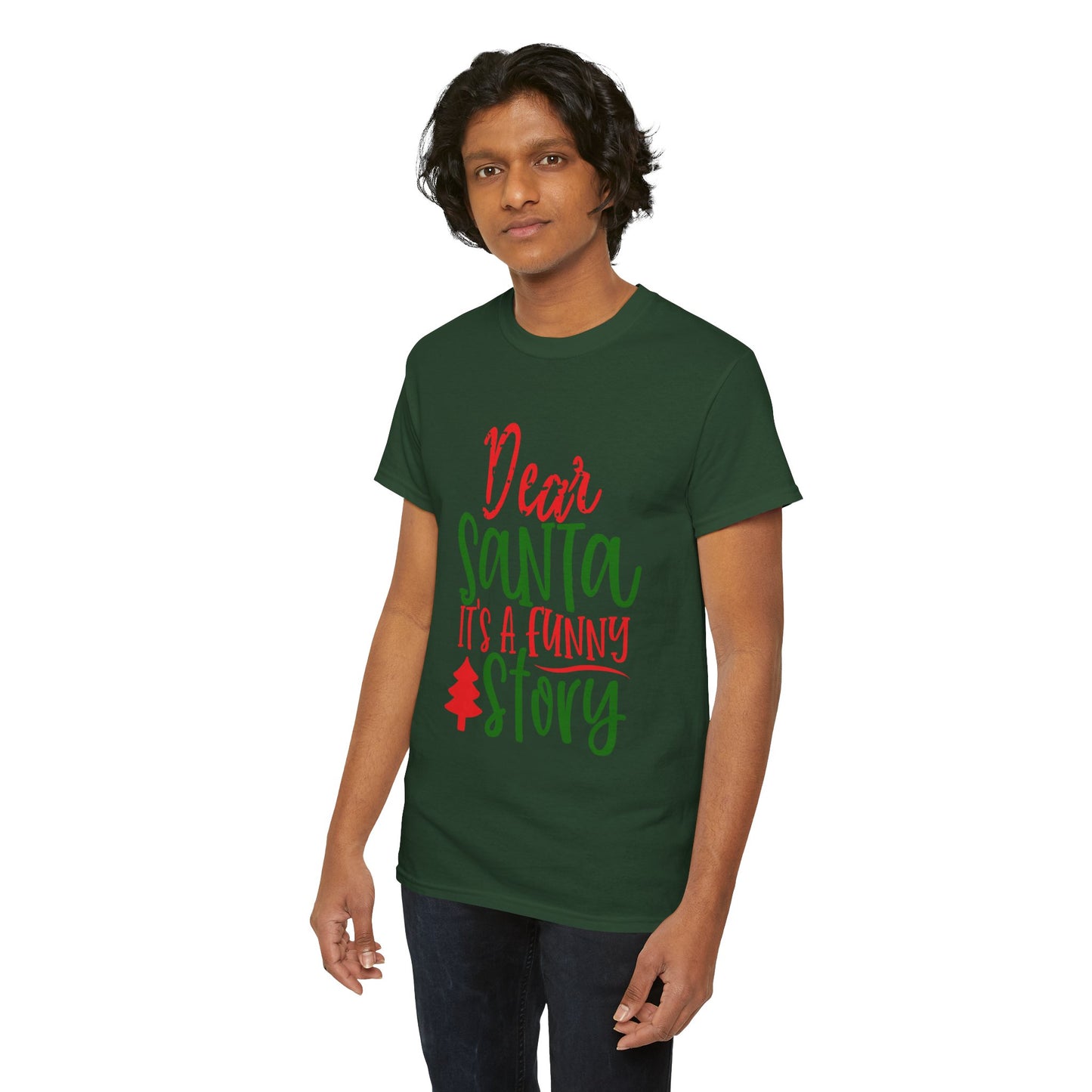 Dear Santa It’s a Long Story Christmas T-Shirt – Funny Holiday Tee (Unisex)