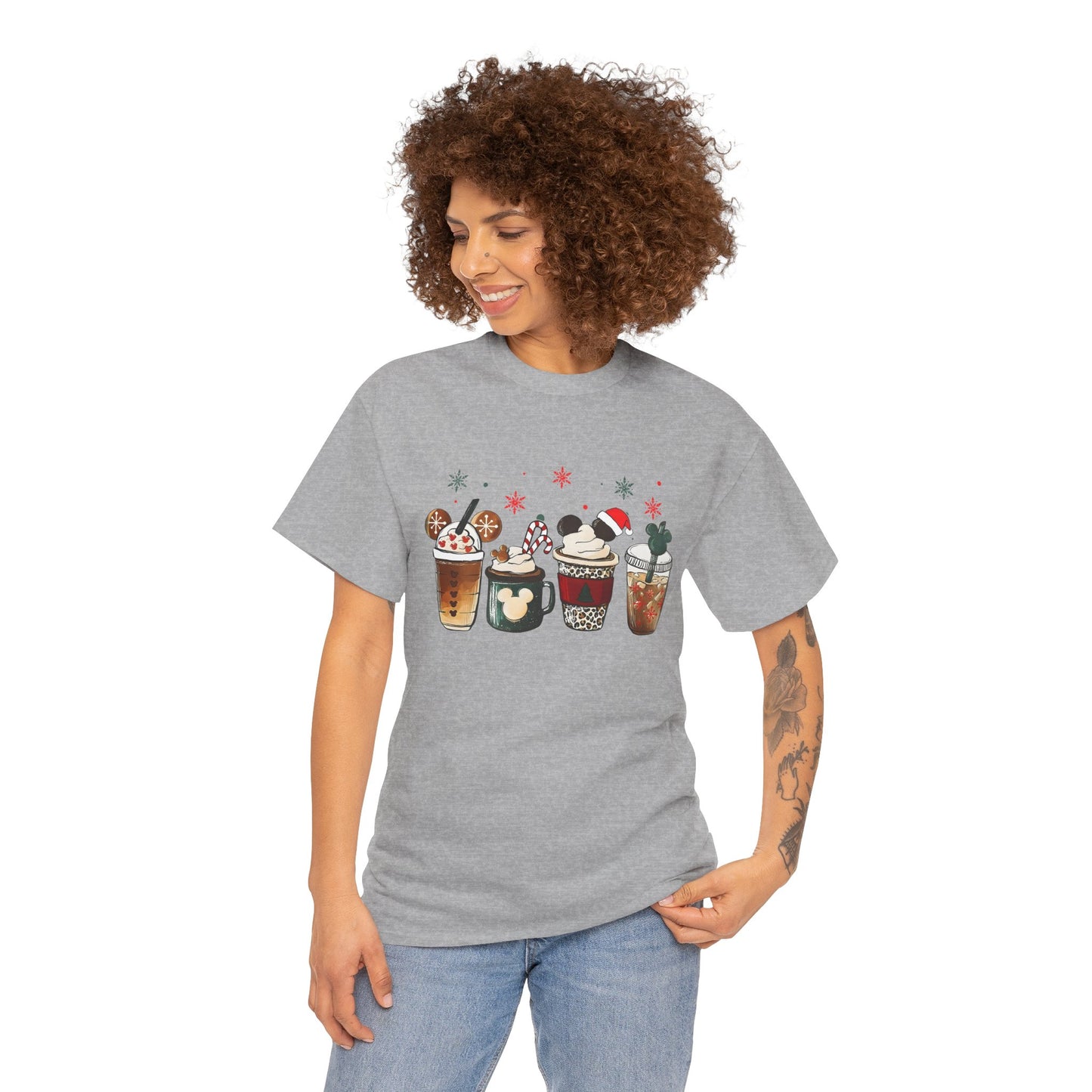 Christmas Coffee Lovers T-Shirt – Cute Holiday Drink Art Tee (Unisex)