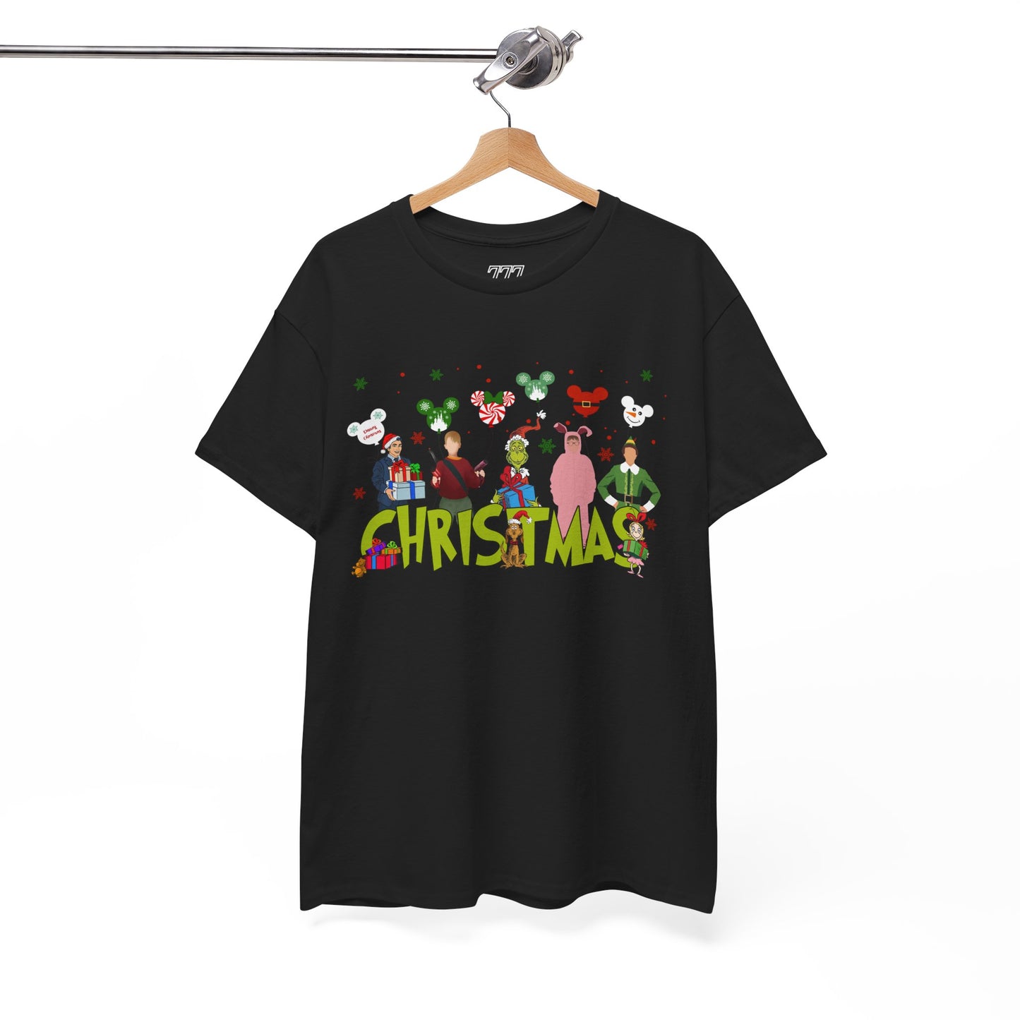 Christmas Character Squad Tee – Cute Festive Holiday Characters Unisex Heavy Cotton T-Shirt