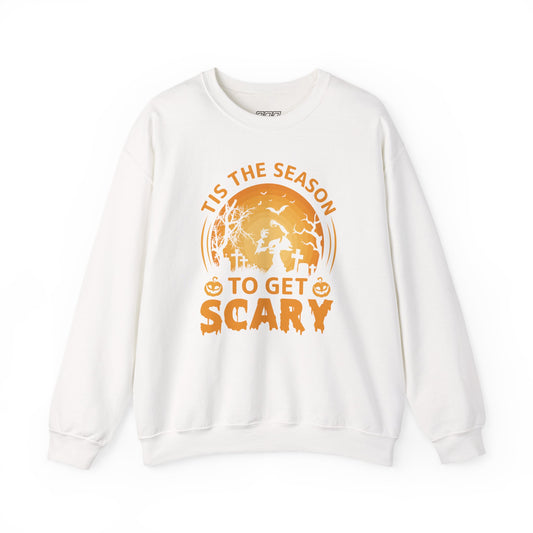 Tis The Season To Get Scary Unisex Heavy Blend Crewneck Sweatshirt