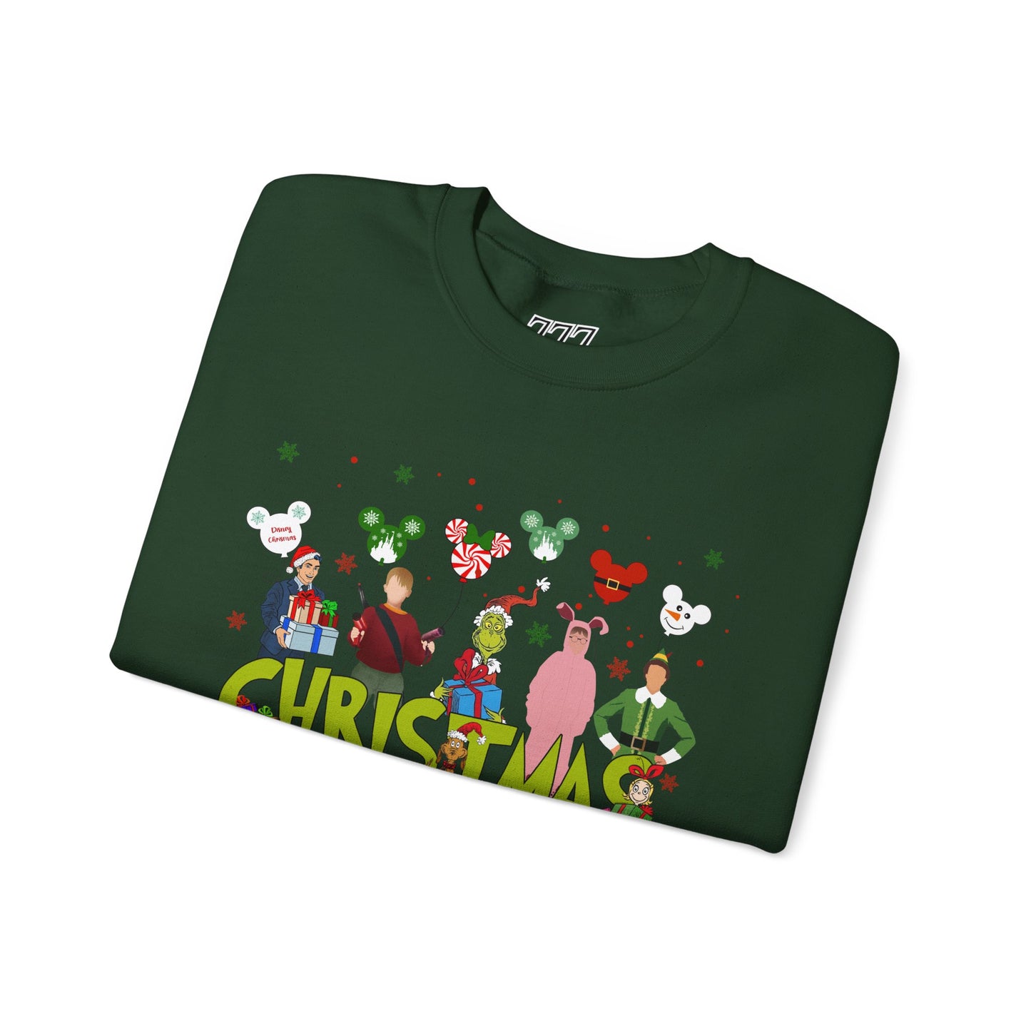 Christmas Character Squad Sweatshirt – Cute Festive Holiday Characters Unisex Heavy Blend Crewneck