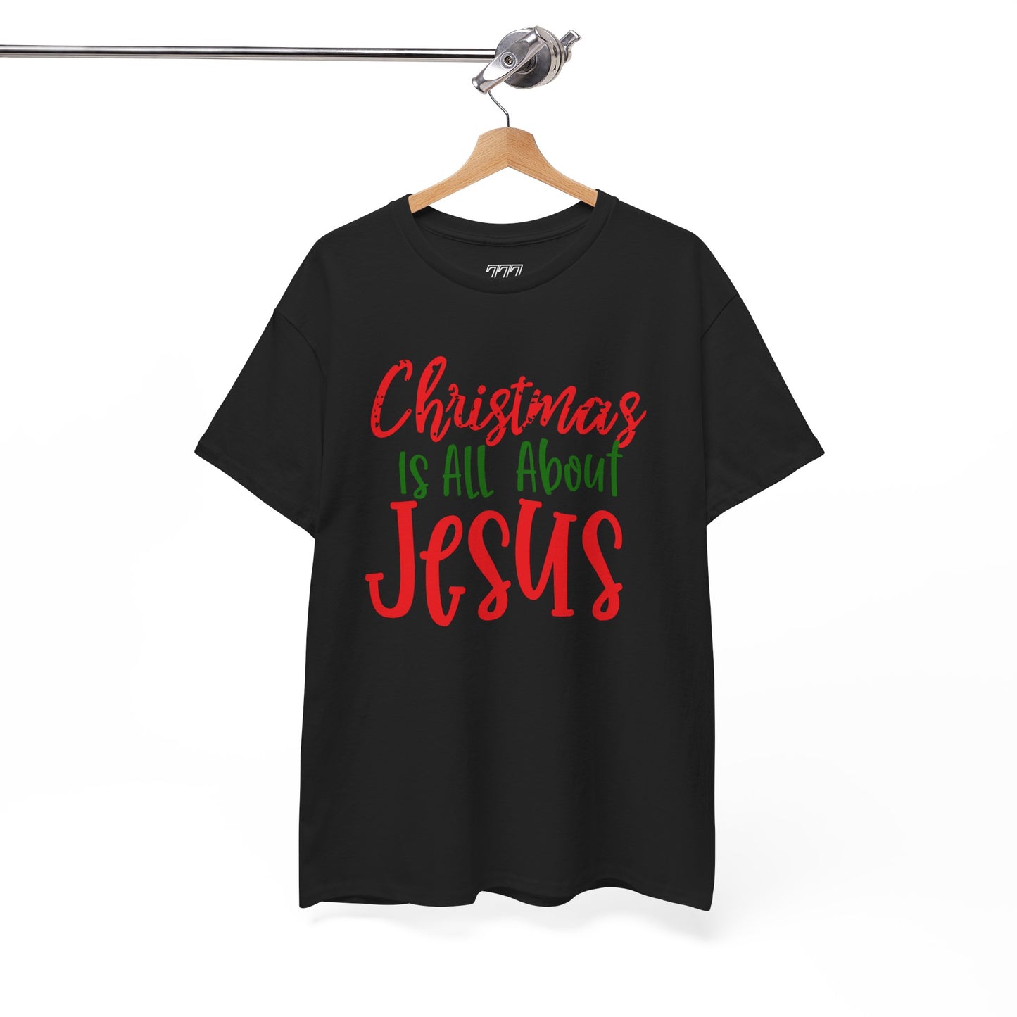 Christmas Is All About Jesus T-Shirt – Christian Holiday Unisex Heavy Cotton Tee