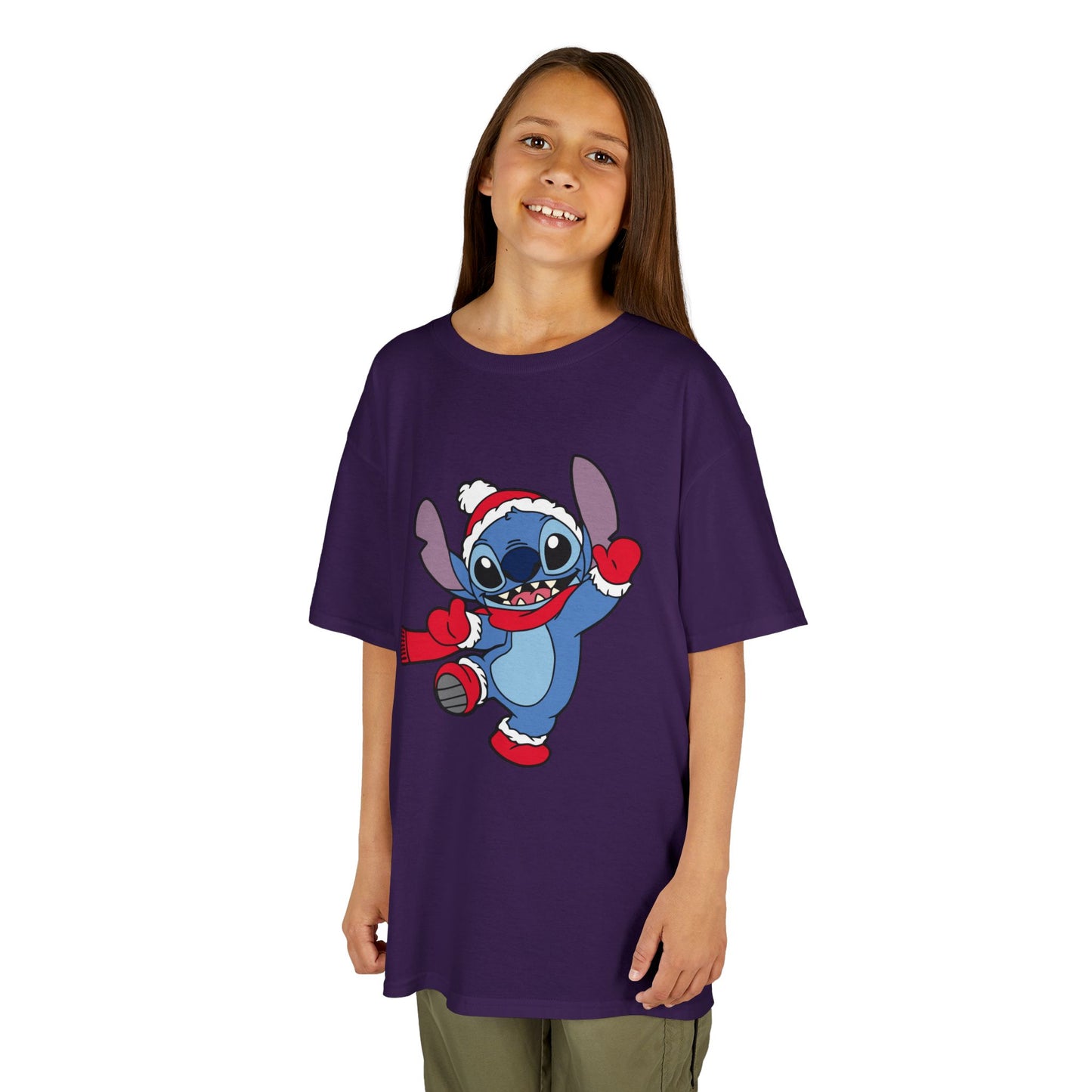 Festive Alien Kids Christmas T-Shirt – Cute Blue Alien Holiday Tee for Kids