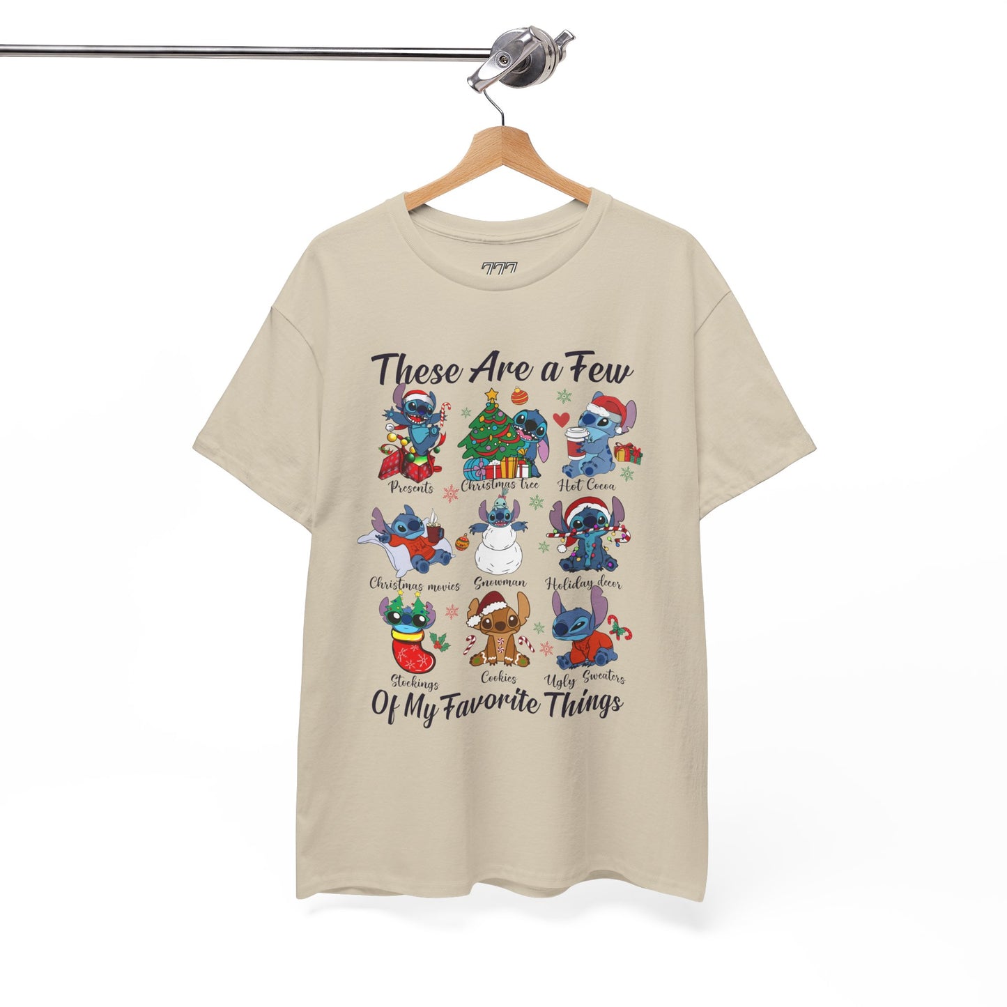 These Are a Few of My Favorite Things Christmas Characters Holiday Tee – Cute Festive Unisex Heavy Cotton T-Shirt