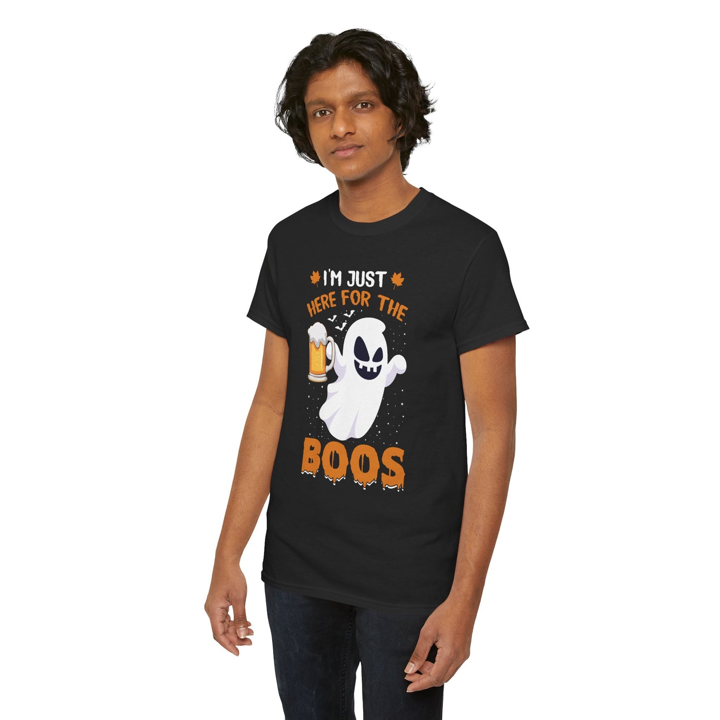 I’m Just Here For The Boos Unisex Heavy Cotton T-Shirt