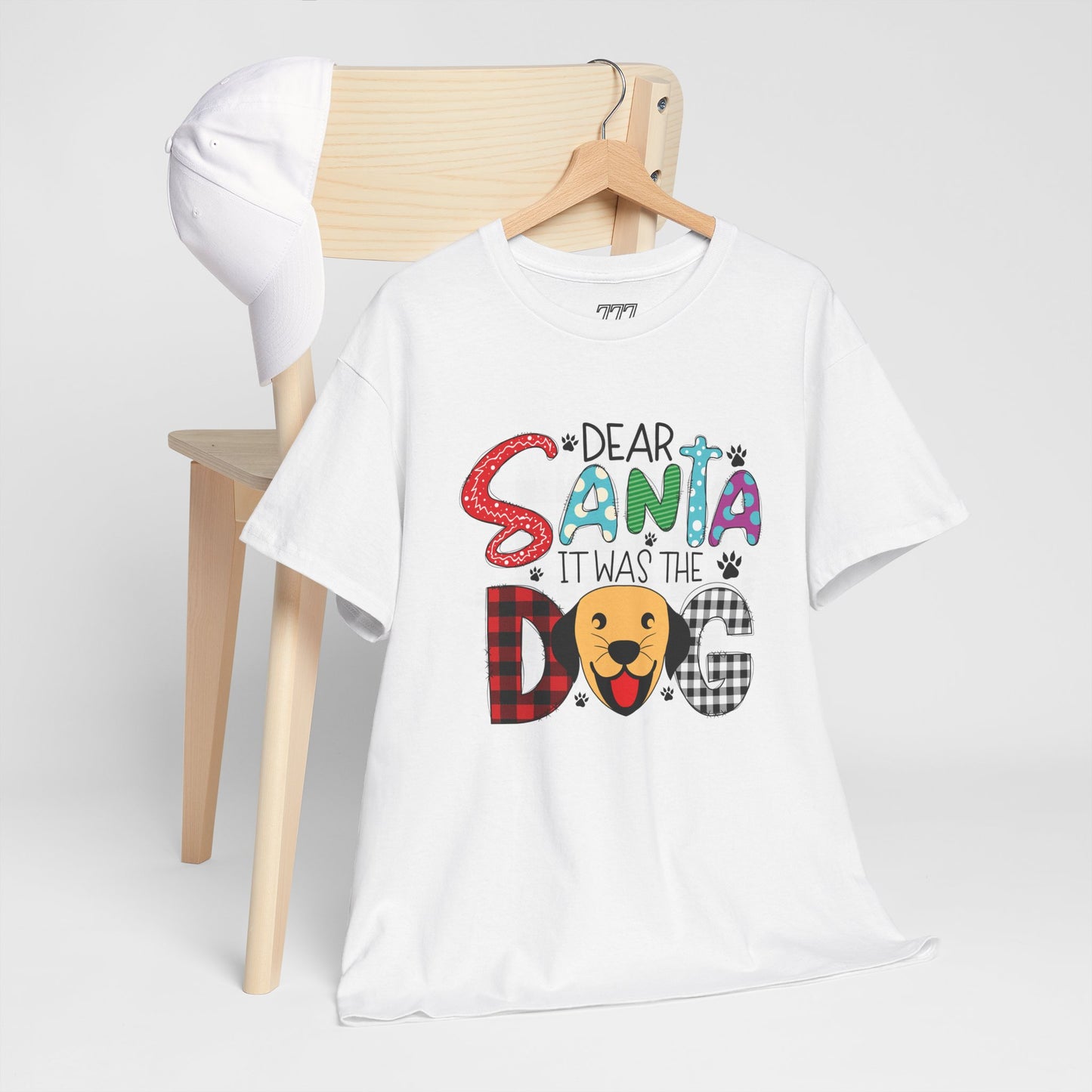 Dear Santa It Was The Dog Christmas T-Shirt – Funny Holiday Dog Lover Tee (Unisex)