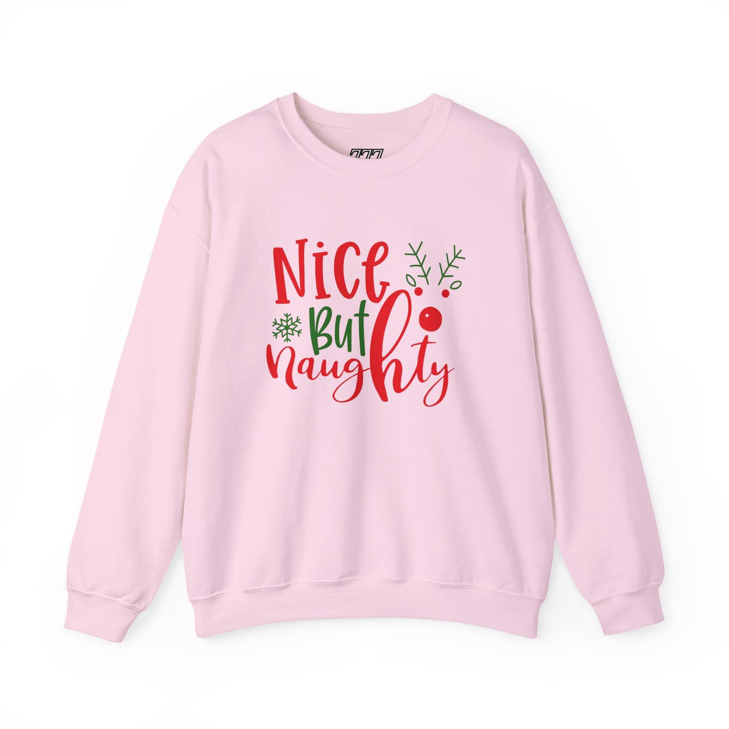Nice But Naughty Sweatshirt – Cute & Sassy Christmas Unisex Heavy Blend Crewneck
