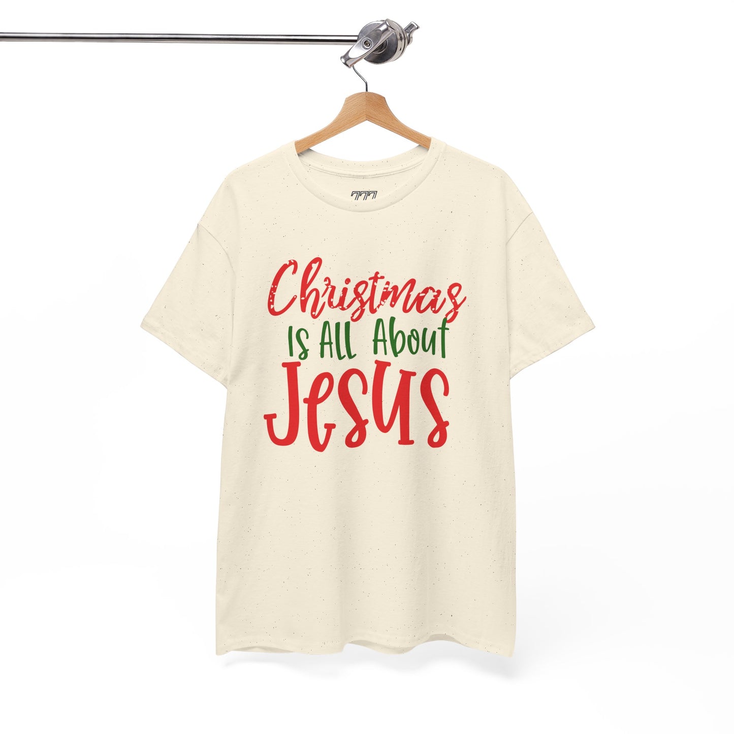 Christmas Is All About Jesus T-Shirt – Christian Holiday Unisex Heavy Cotton Tee
