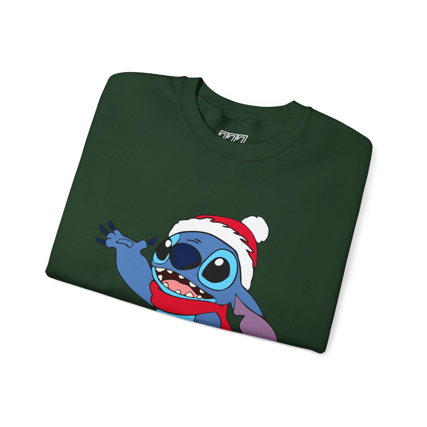 Jolly Alien Christmas Crewneck – Cute Blue Alien Holiday Sweatshirt (Unisex)