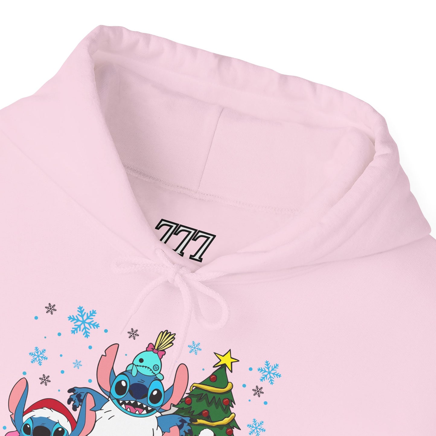 Stitch Christmas Vibes Hoodie – Cute Holiday Trio Unisex Heavy Blend Sweatshirt