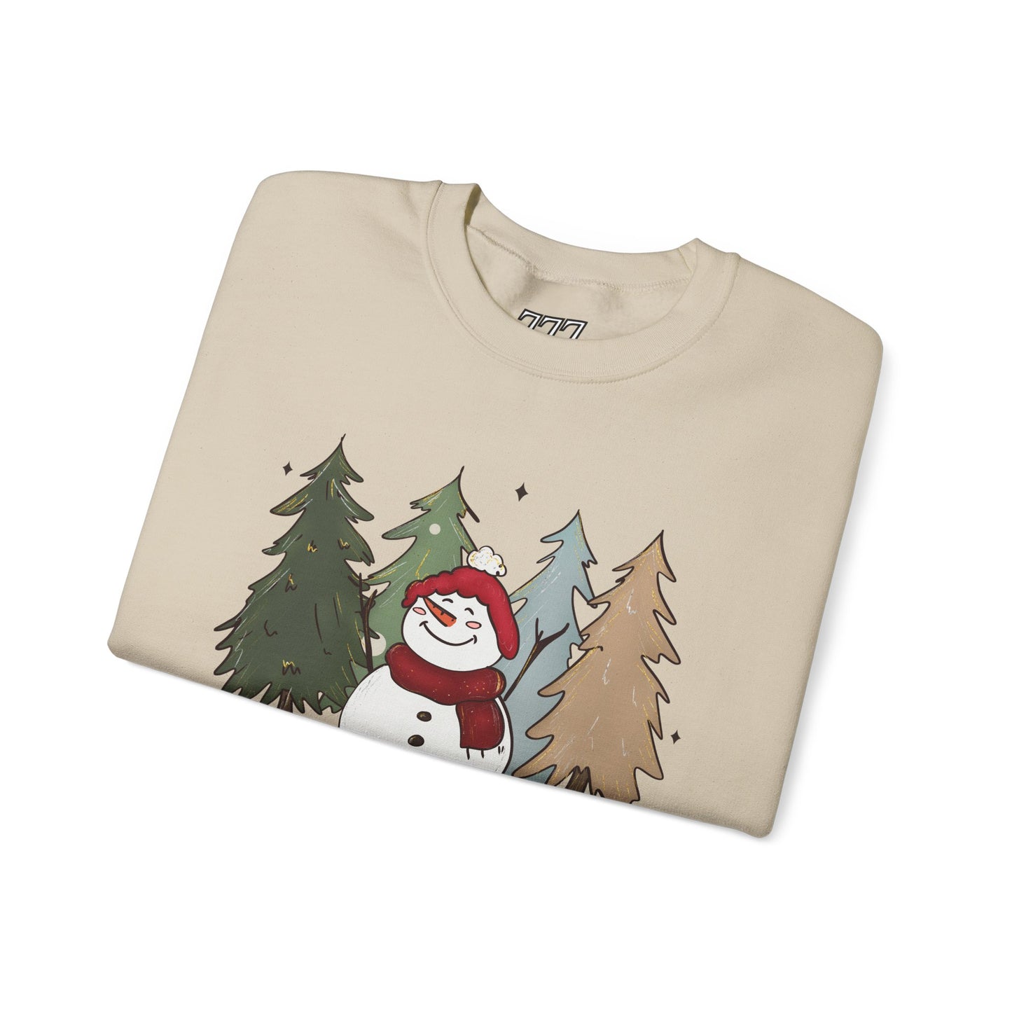Baby It’s Cold Outside Snowman Christmas Sweatshirt – Cozy Winter Aesthetic Holiday Unisex Heavy Blend Crewneck