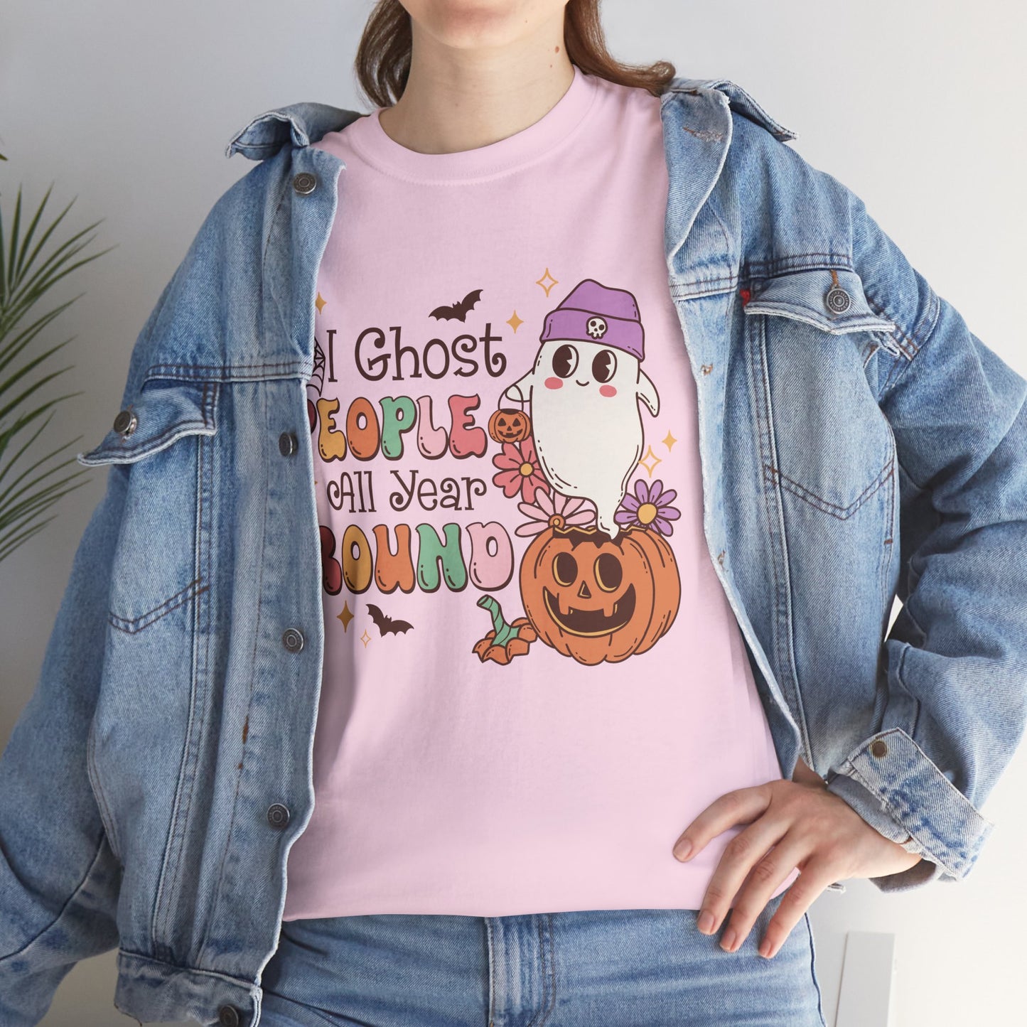 I Ghost People All Year Round Women's Heavy Cotton T-Shirt