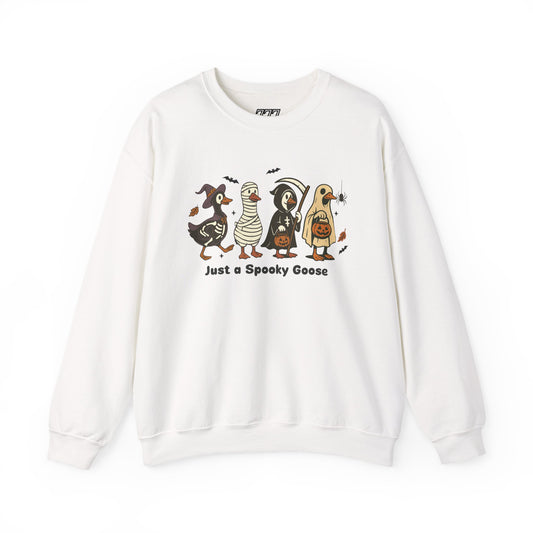 Just A Spooky Goose Unisex Heavy Blend Crewneck Sweatshirt
