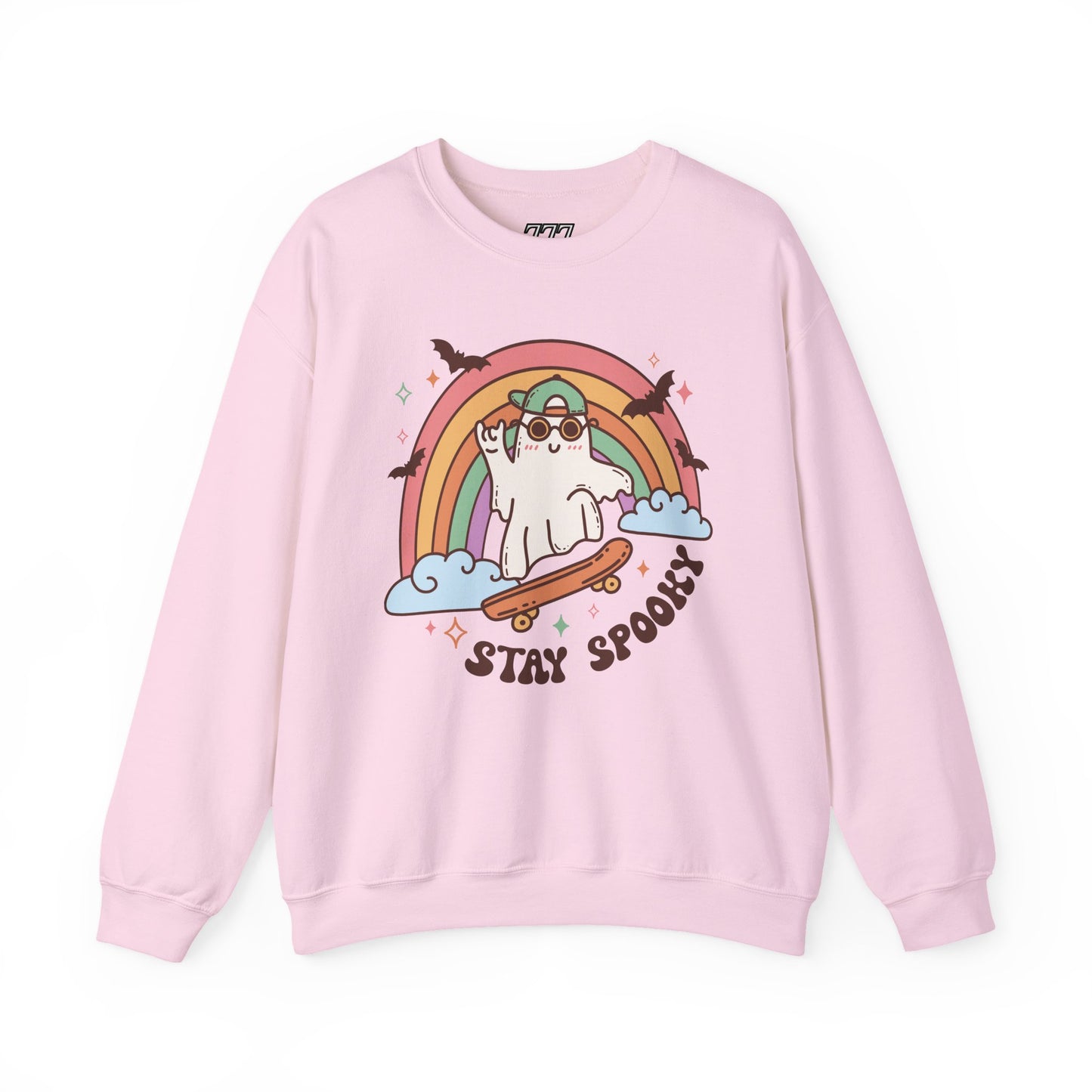 Stay Spooky Ghost Skater Unisex Heavy Blend Crewneck Sweatshirt
