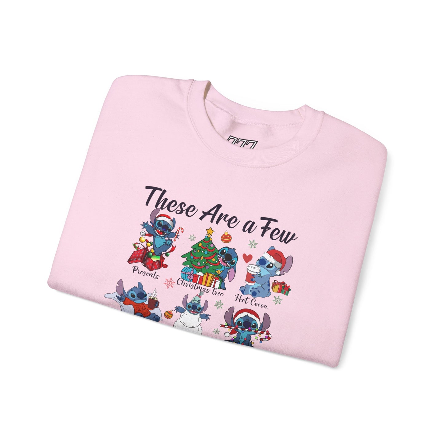 These Are a Few of My Favorite Things Christmas Characters Holiday Sweatshirt – Cute Festive Unisex Heavy Blend Crewneck