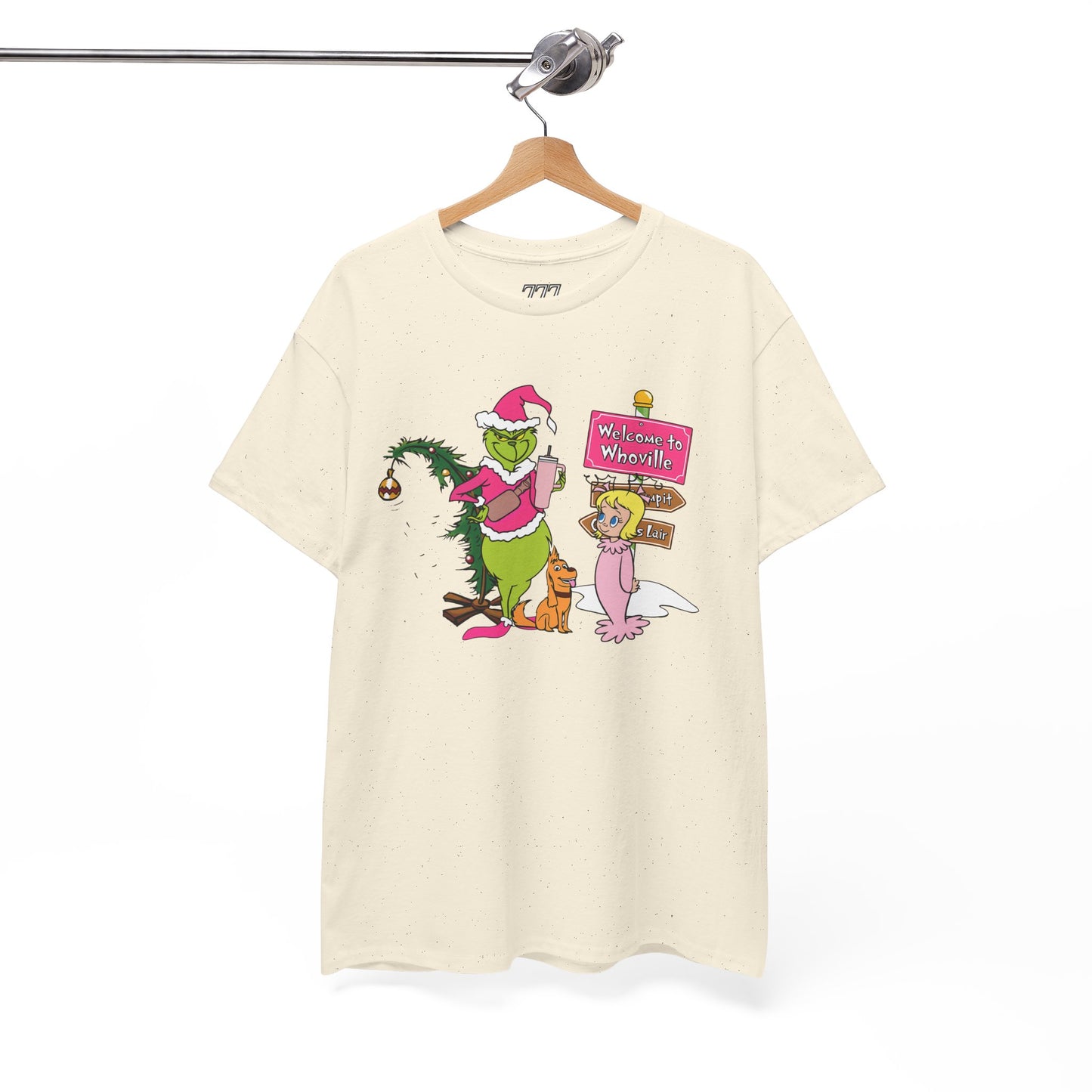 Welcome to Merryville Christmas T-Shirt – Cute Green Christmas Creature Holiday Tee (Unisex)