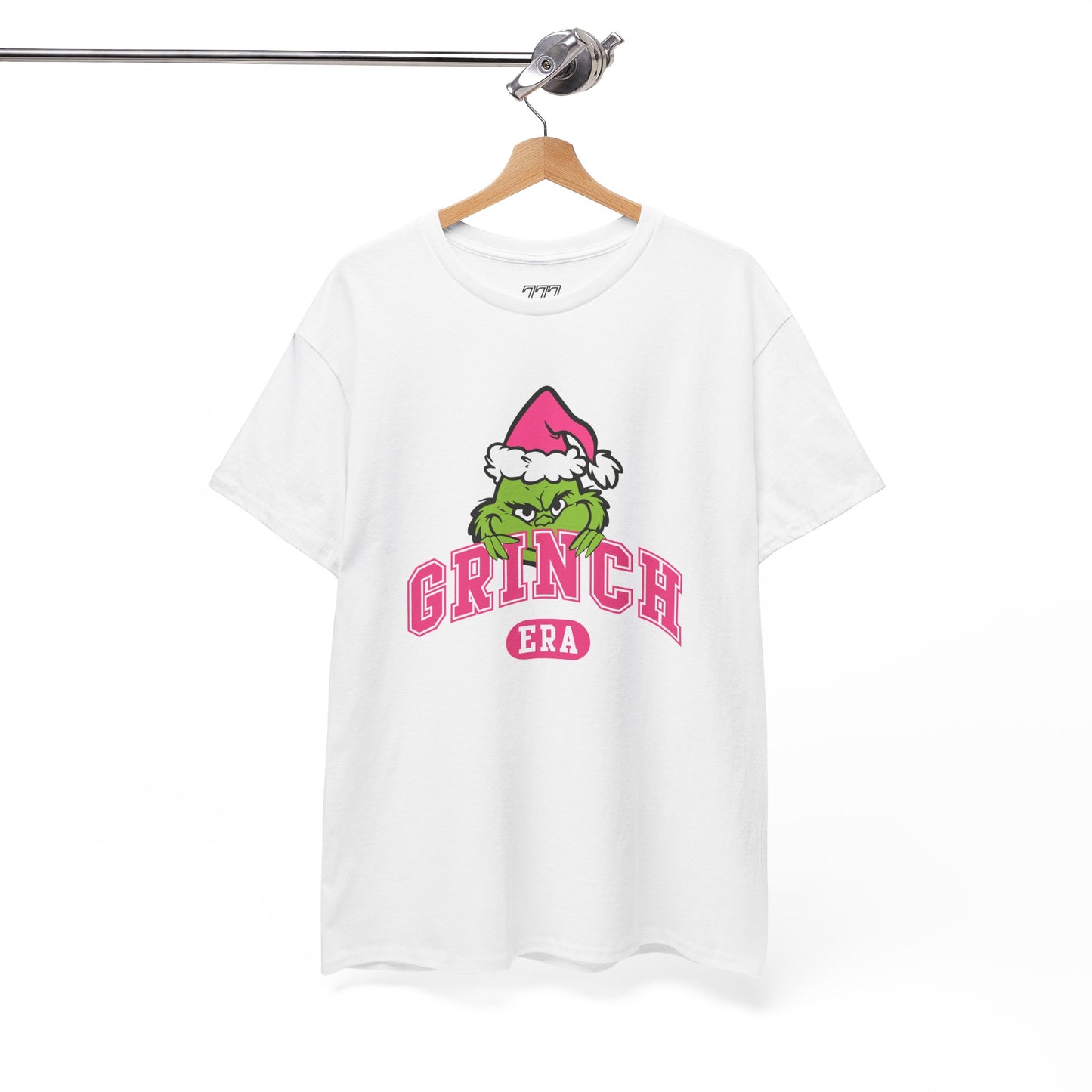 Grinch Era Christmas T-Shirt – Cute Pink Santa Grinch Graphic Tee (Unisex)
