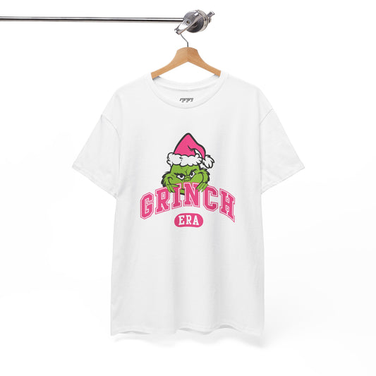 Grinch Era Christmas T-Shirt – Cute Pink Santa Grinch Graphic Tee (Unisex)